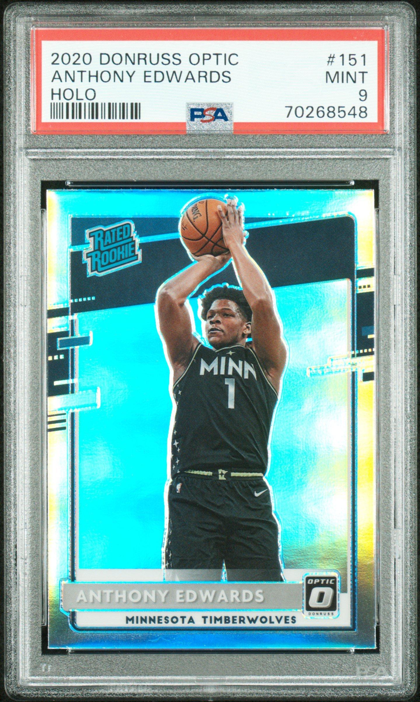 2020 Panini Donruss Optic 151 Anthony Edwards PSA