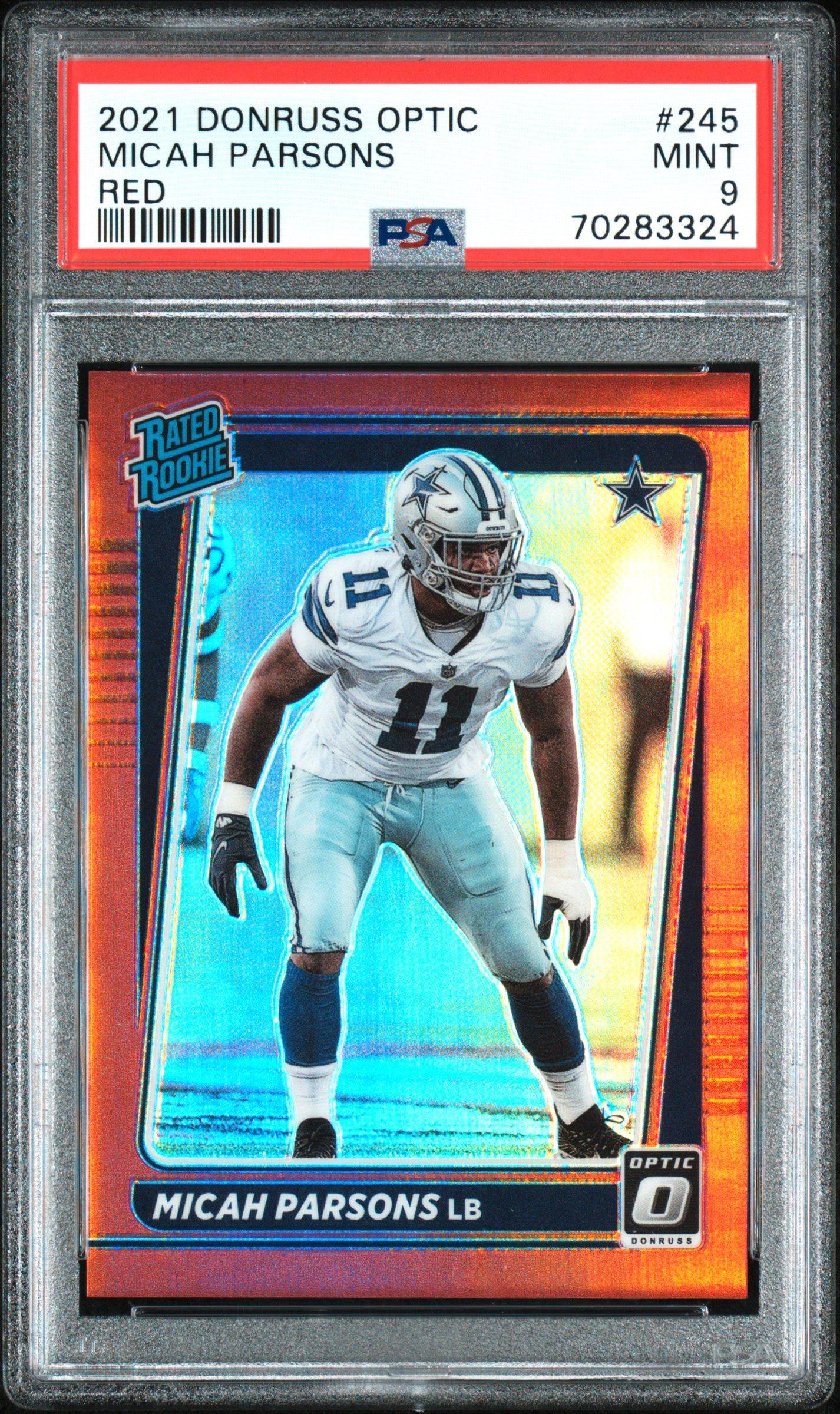 2021 Panini Donruss Optic 245 Micah Parsons PSA