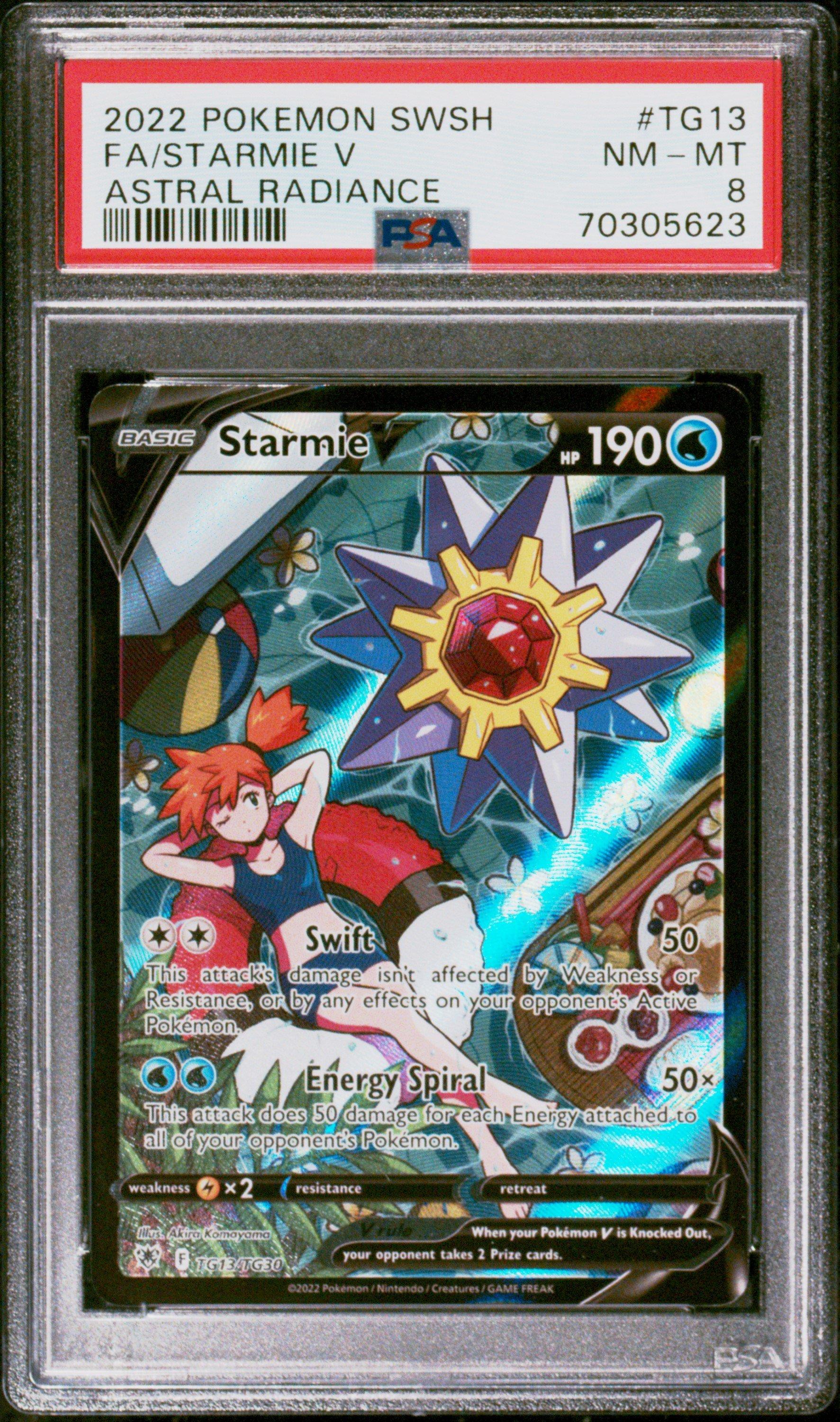 2022 Pokemon Sword & Shield Astral Radiance Tg13 Full Art/starmie