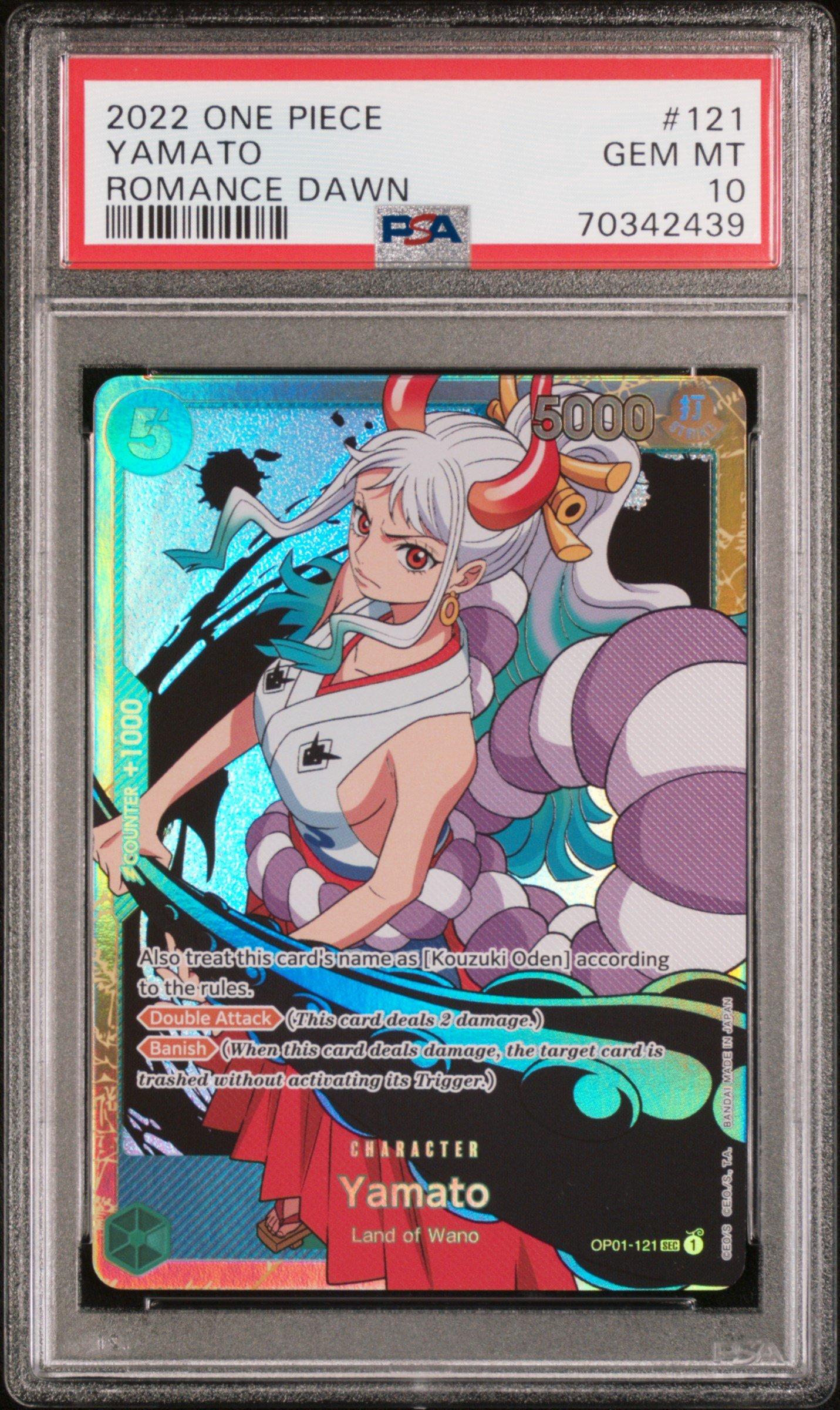 2022 One Piece Op01-romance Dawn 121 Yamato PSA 10 Graded Card