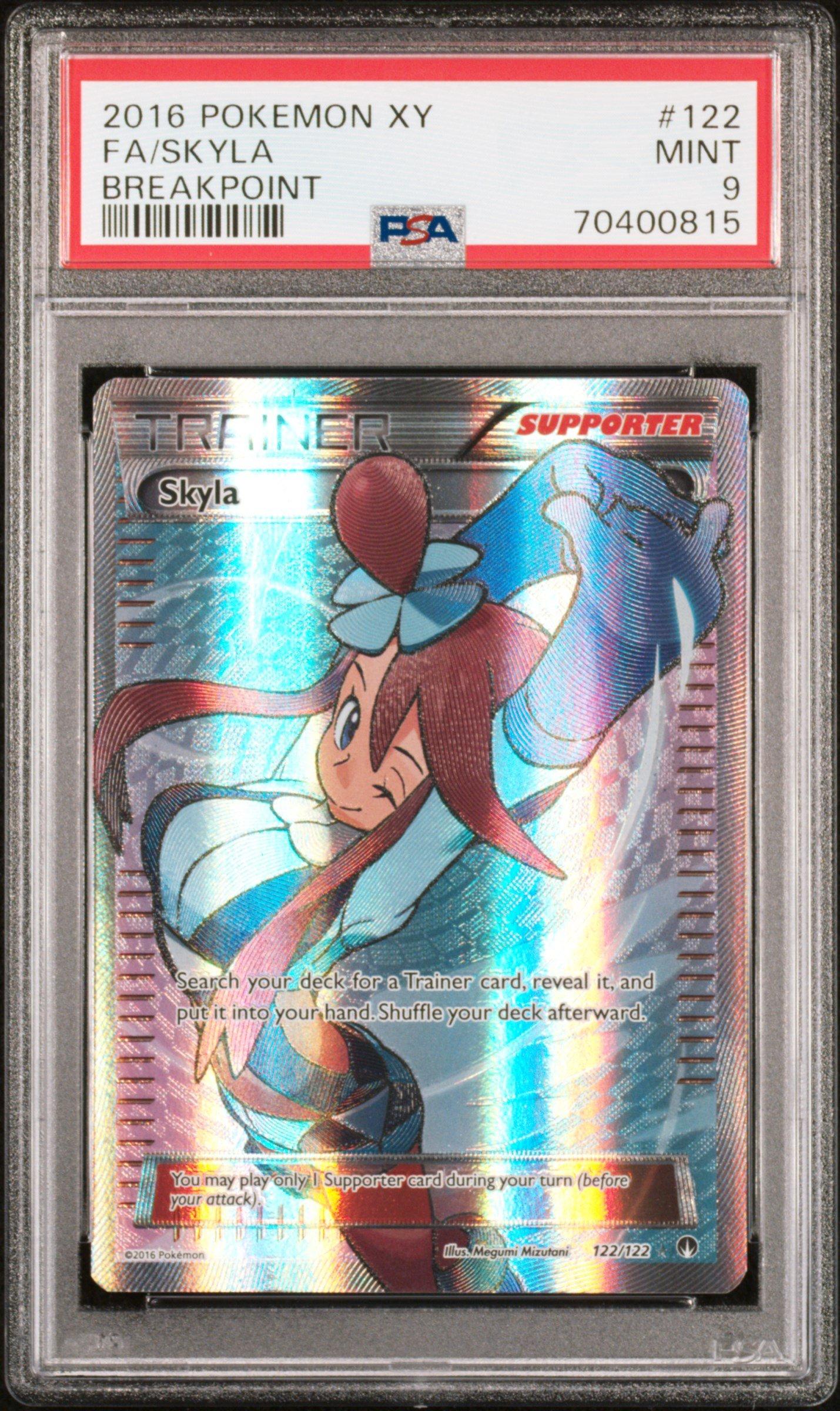 2016 Pokemon Xy Breakpoint 122 Full Art/skyla PSA 9 Graded Card
