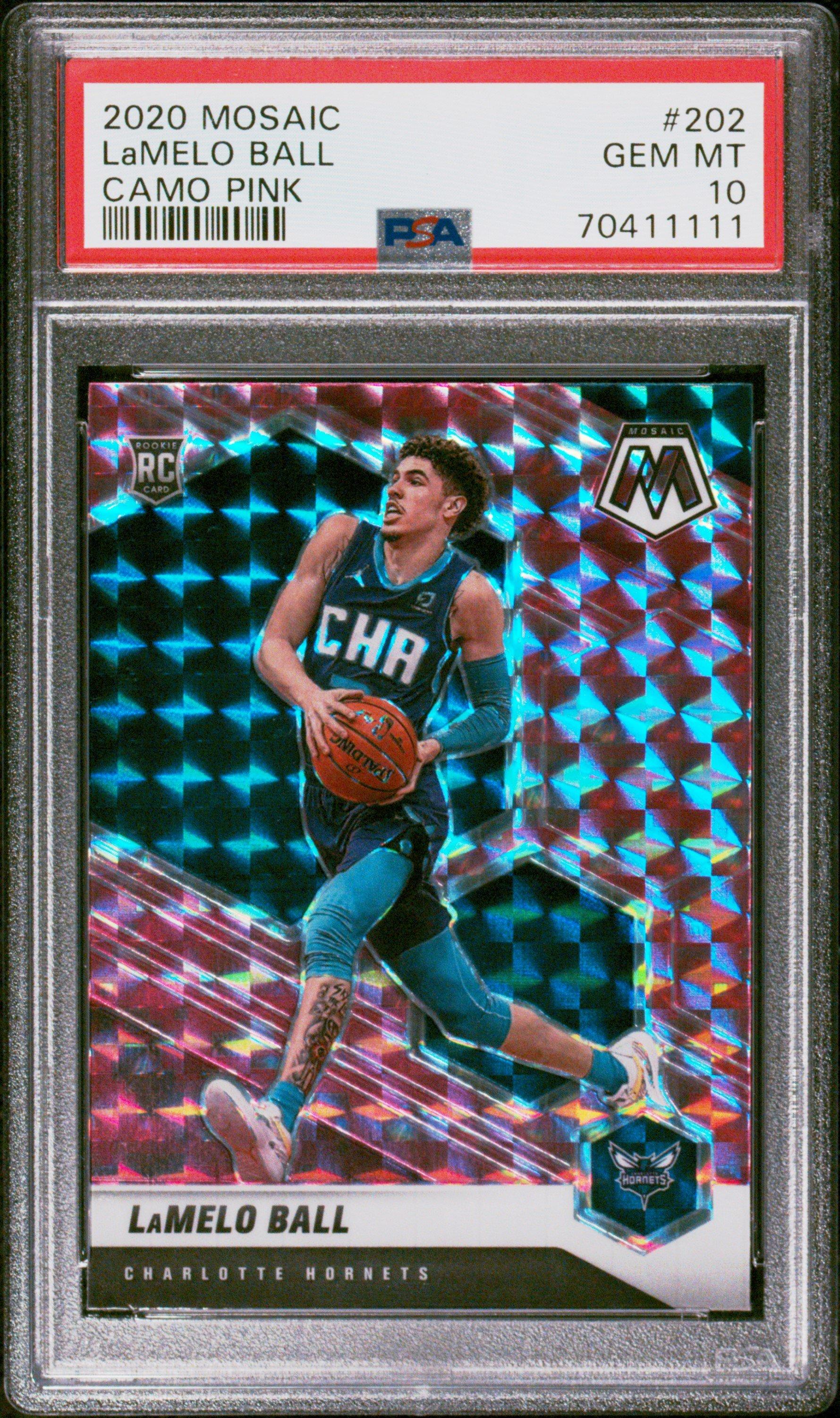 2020 lamelo ball Pink Camo Rookie discount PSA 10