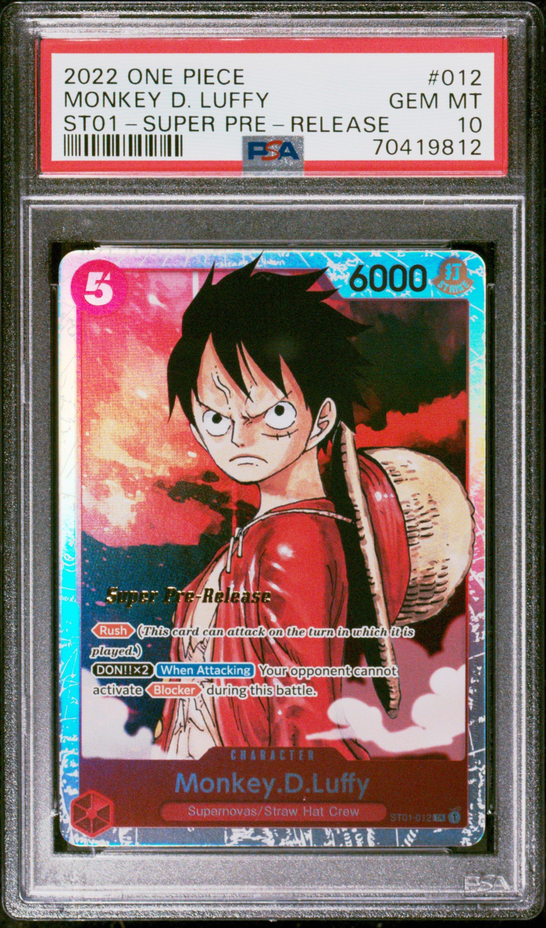 2022 ONE PIECE Monkey D. Luffy #012 限定 2022 One Piece Starter Deck-straw Hat Crew 012 Monkey D. Luffy