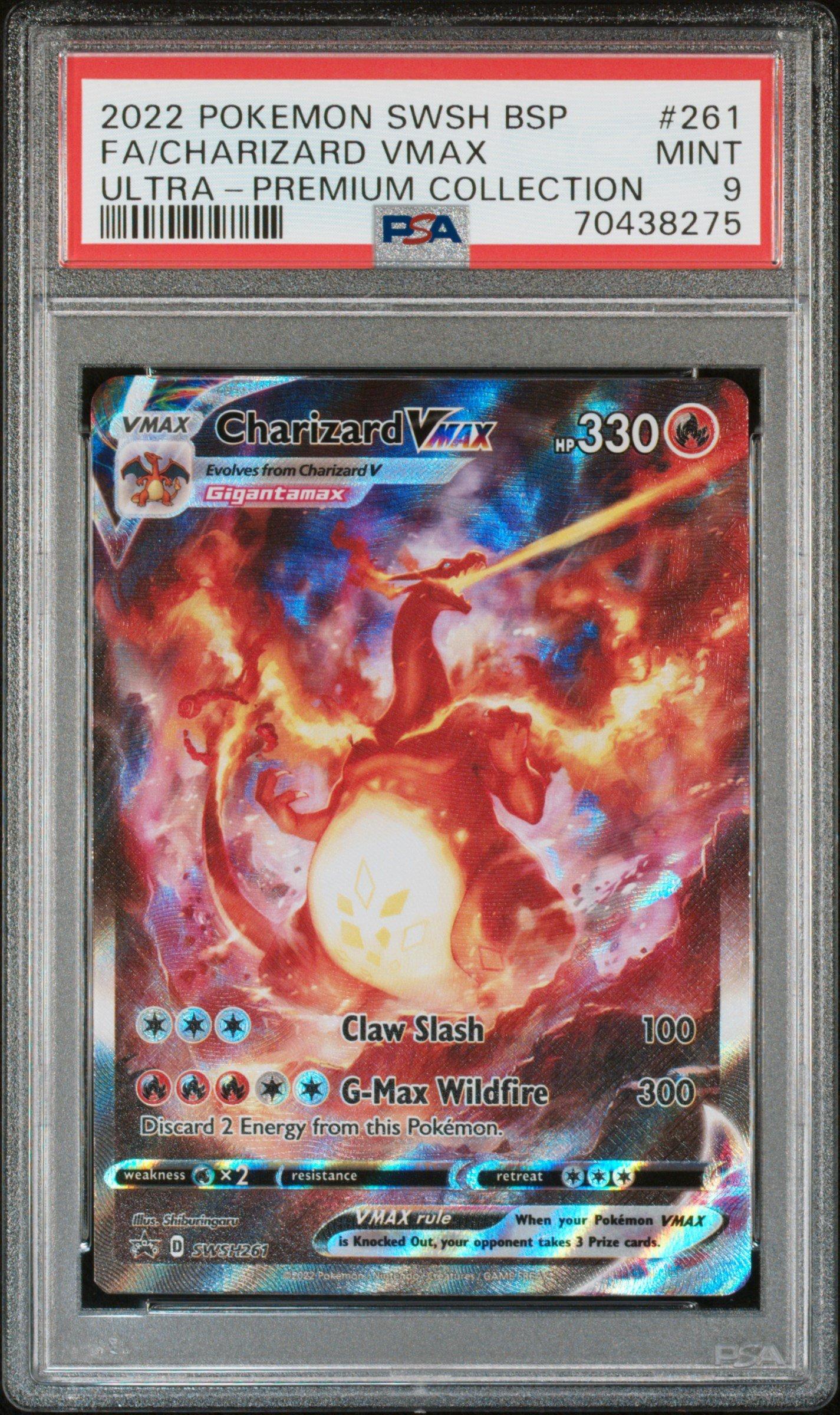 2022 Pokémon Charizard VMAX #261 2022 Pokemon Swsh Black Star Promo 261 Full Art/charizard Vmax