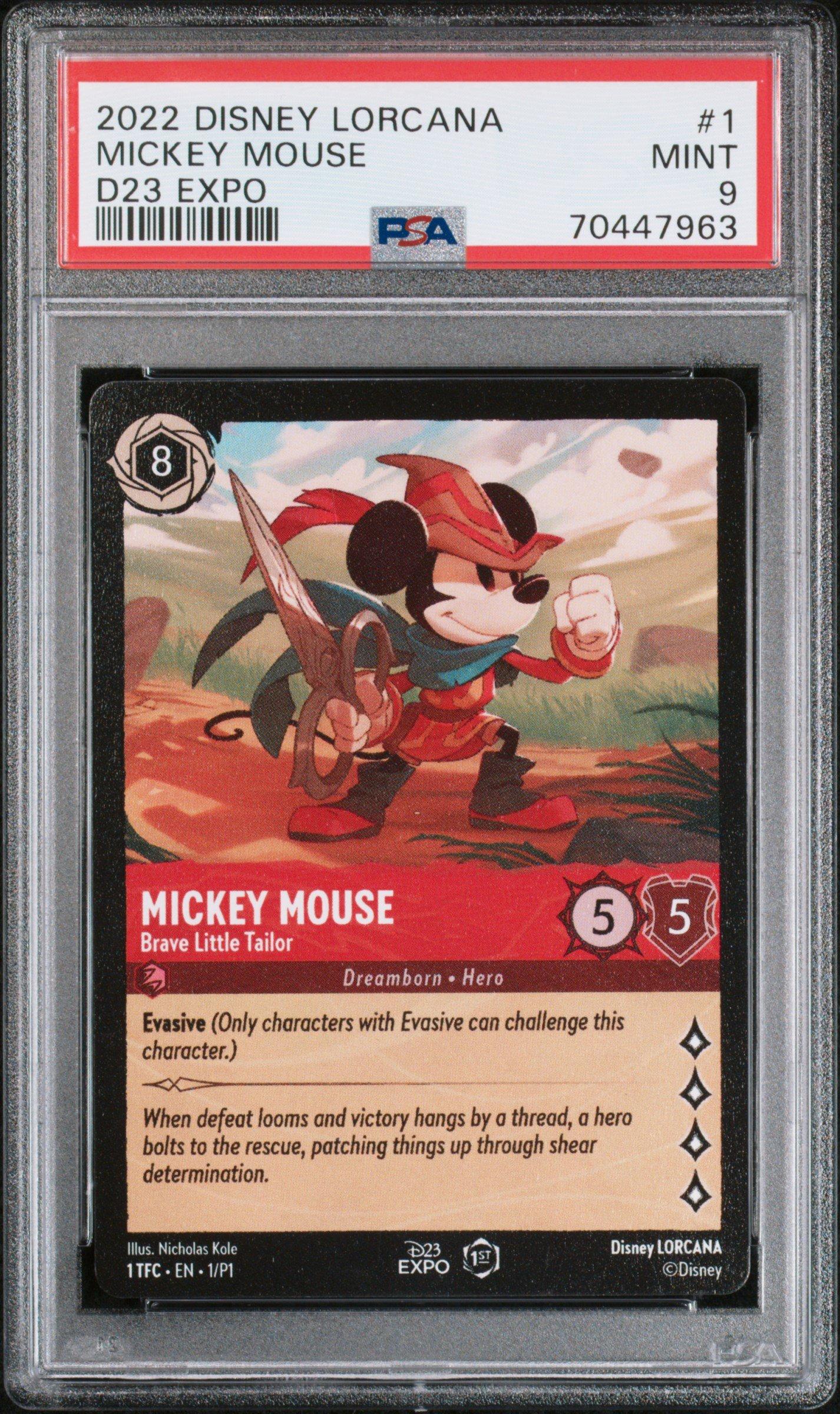 2022 Disney Lorcana Promo 1 Mickey Mouse - Brave Little Tailor D23