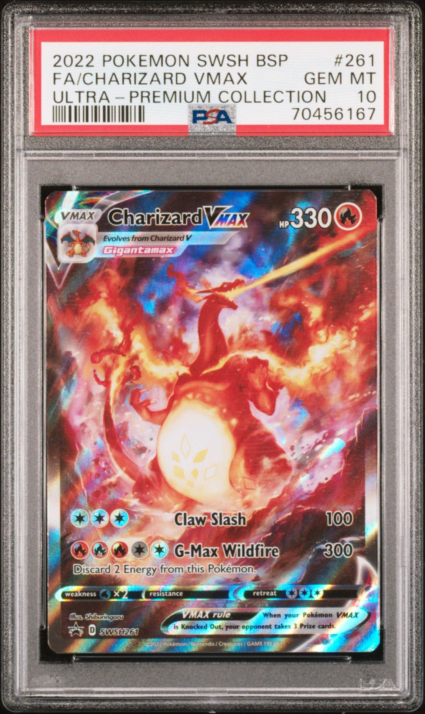 2022 Pokemon Swsh Black Star Promo 261 Full Art/charizard Vmax