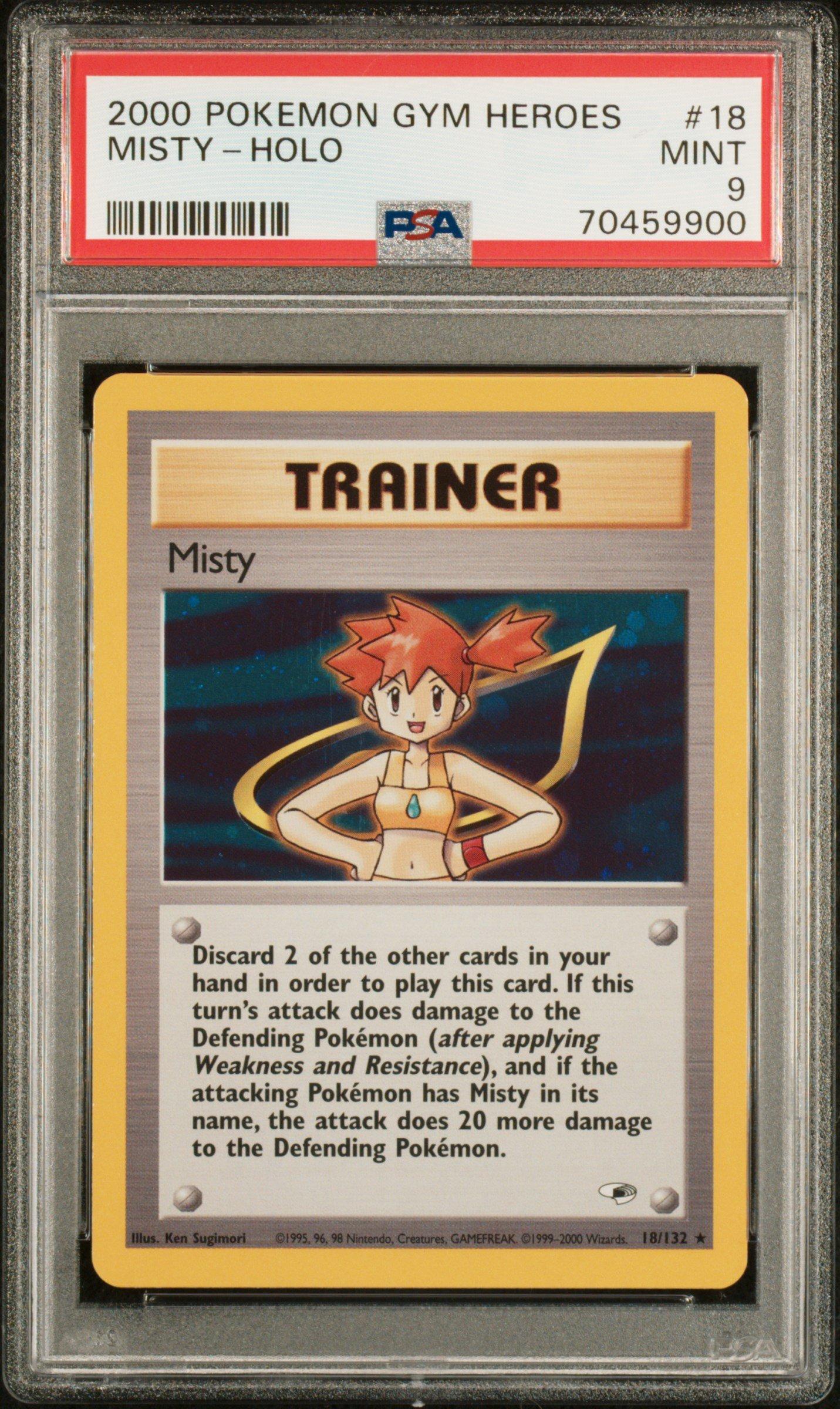 pokemon card victini Trainer Misty Gym Japanese Set Pokemon TCG Card In Protective Penny Sl –  The Game Experts main image 0