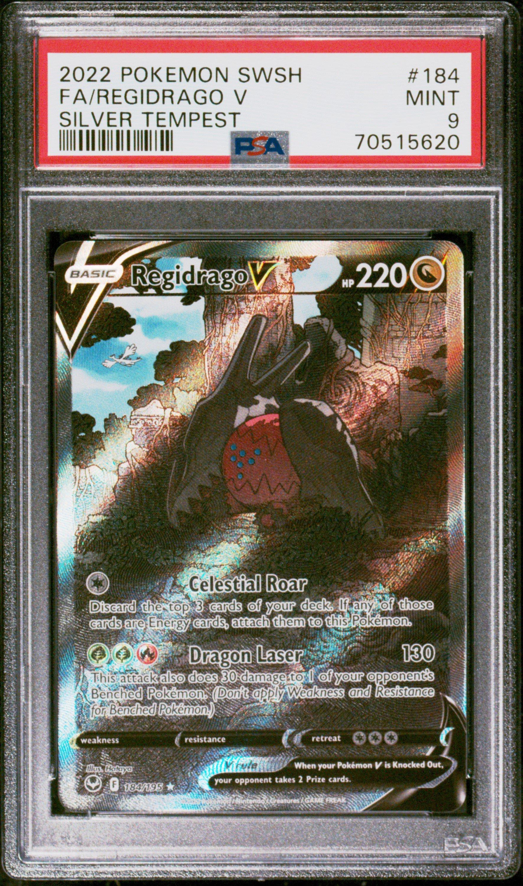 regidrago v pokemon card Regidrago V 135/195 Swsh12: Sword & Shield - Silver Tempest Holo for sale  online