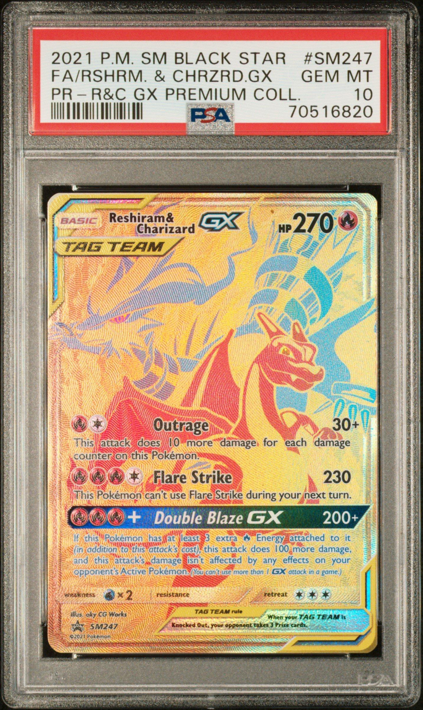 ポケモンカードゲーム Reshiram & Charizard GX SR PSA10 PSA 10 Gem Mt Reshiram & Charizard GX CSM2cC-154/150 SR