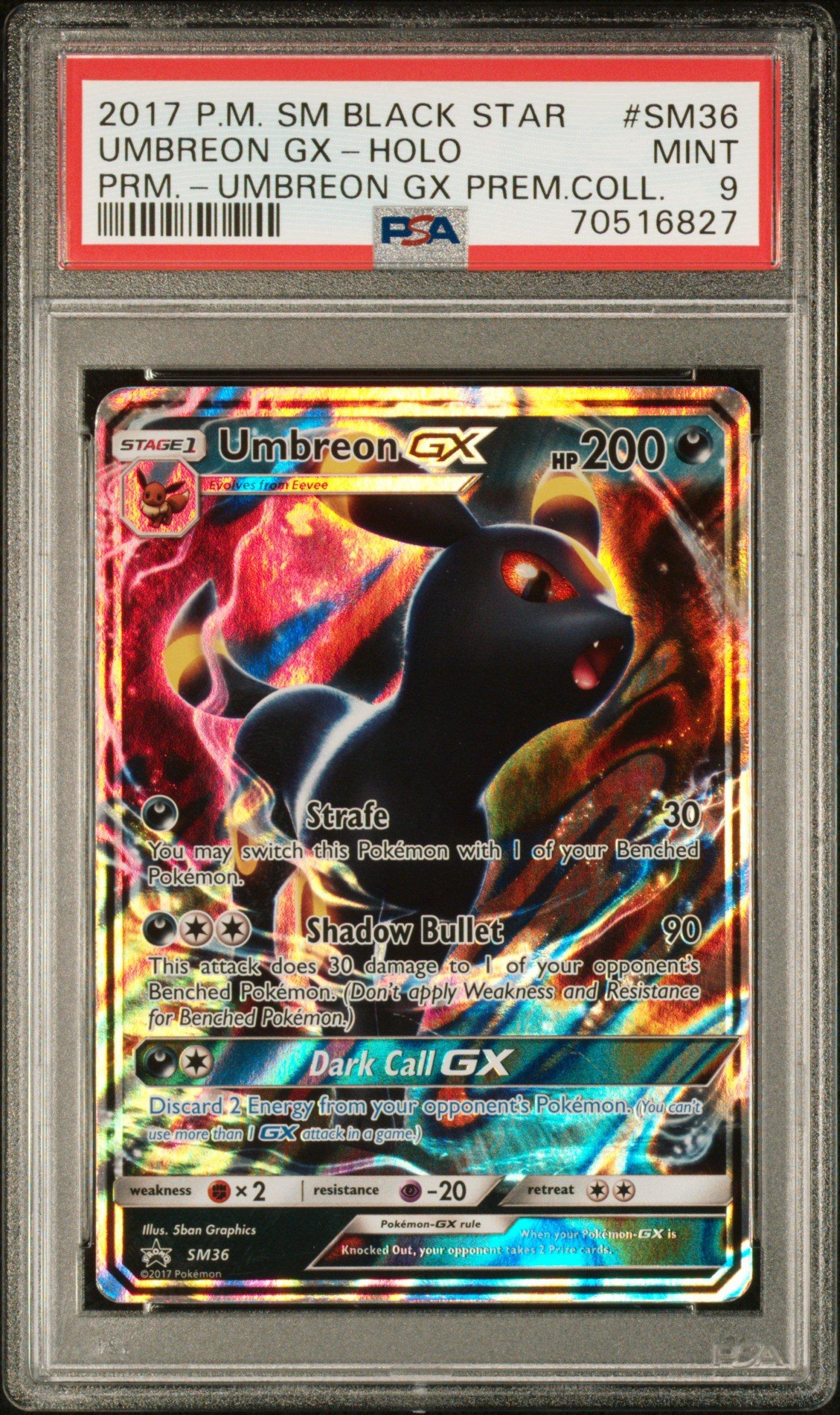 2017 Pokemon Sm Black Star Promo Sm36 Umbreon Gx PSA 9 | GameStop