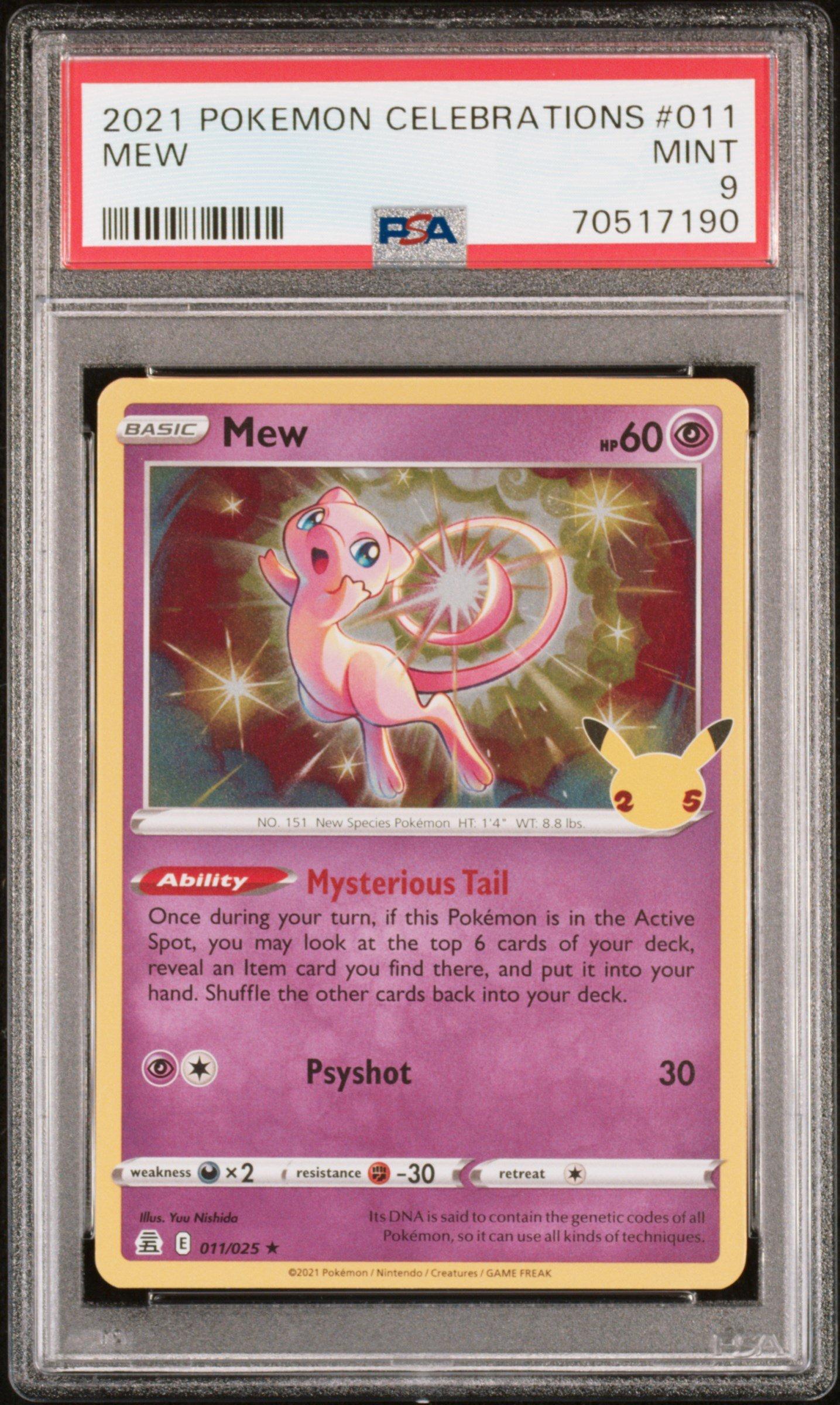 2021 Pokemon Celebrations 011 Mew PSA