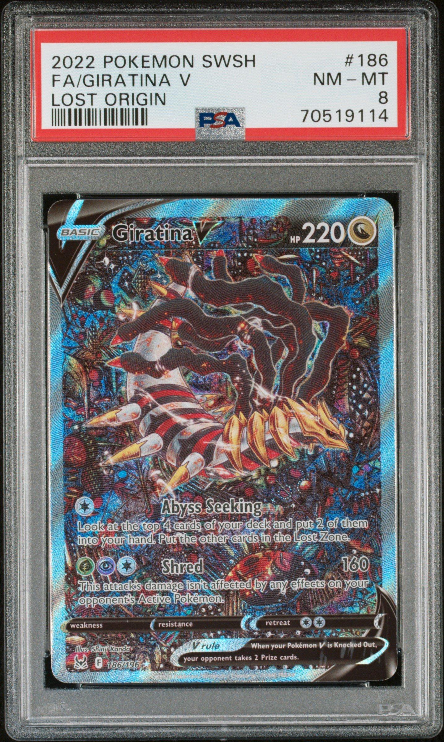 2022 Pokemon Sword & Shield Lost Origin 186 Full Art/giratina V