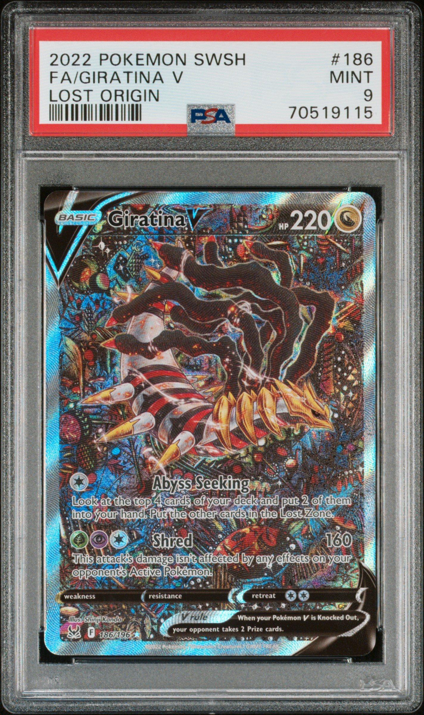 giratina pokemon card full art V #186 EXTENDED  Raycardza the official authentication and grading ensure this card remains a verified mainstay of your growing collection. Giratina ex CG Full Art