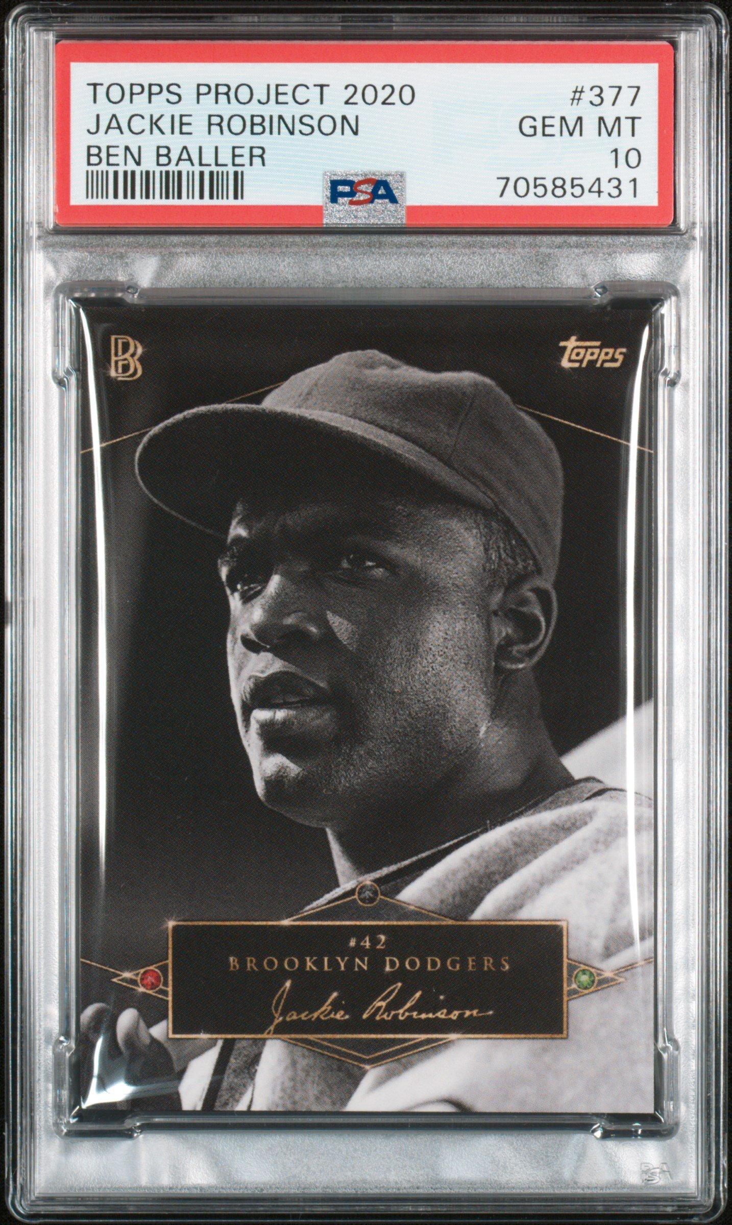 2020 Topps Project 2020 377 Jackie Robinson\ben Baller PSA 10