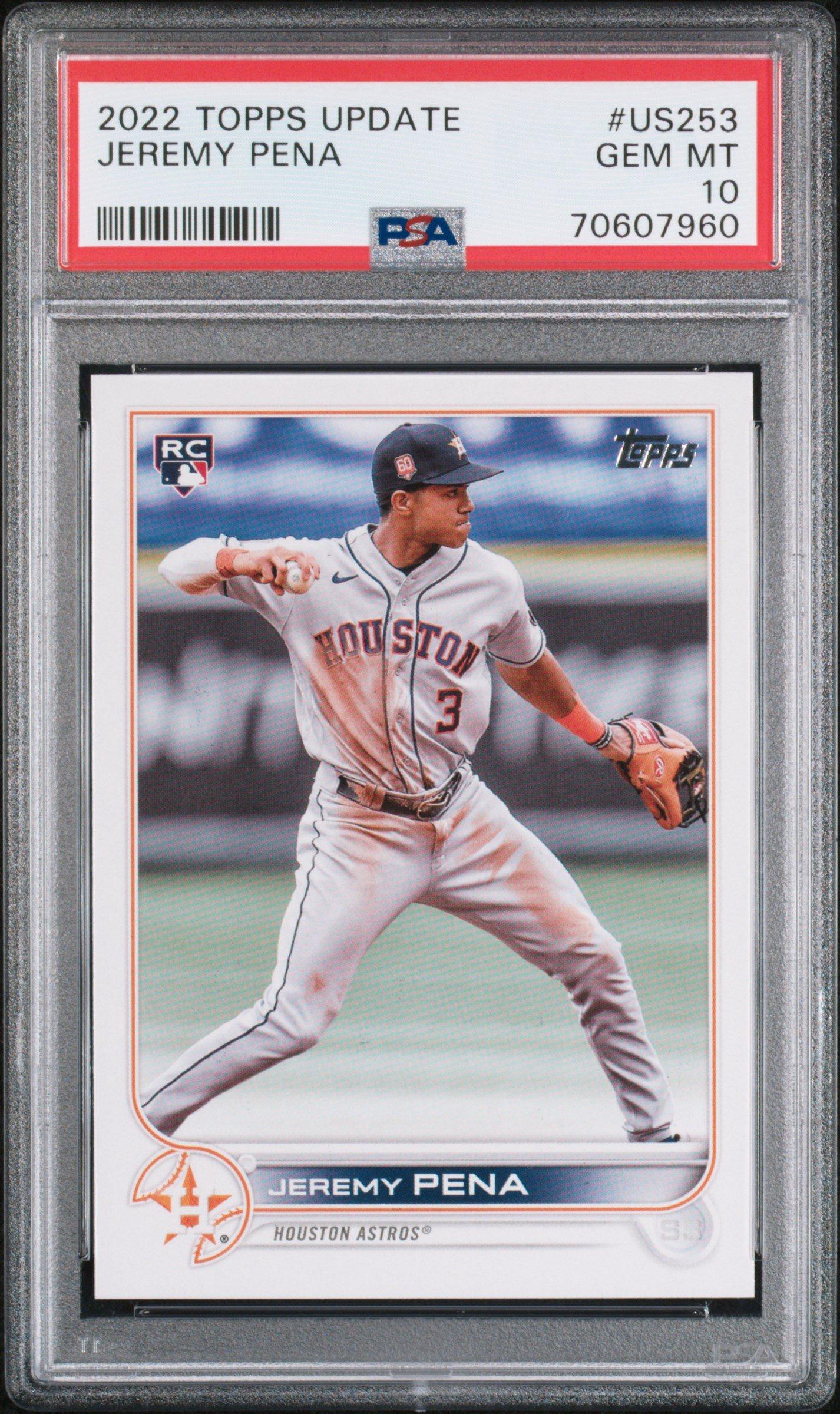 2022 Topps Update Us253 Jeremy Pena PSA 10