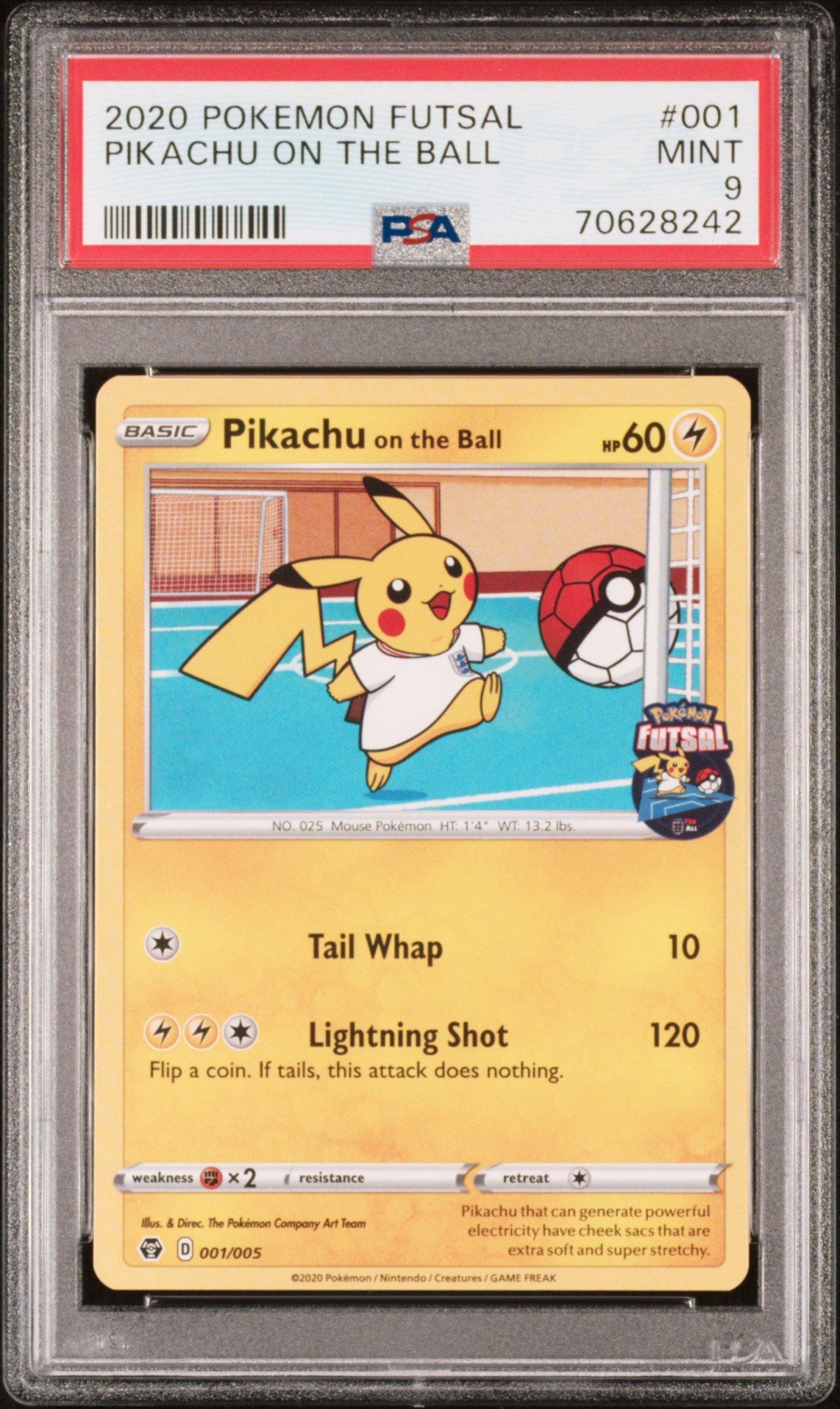 2020 Pokemon Futsal 001 Pikachu On The Ball PSA