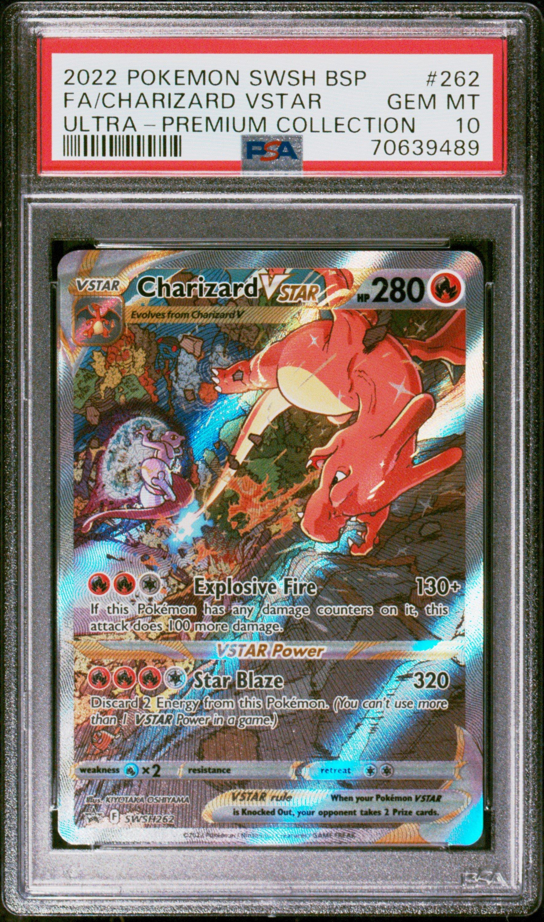 2022 Pokemon Swsh Black Star Promo 262 Fa/charizard Vstar PSA