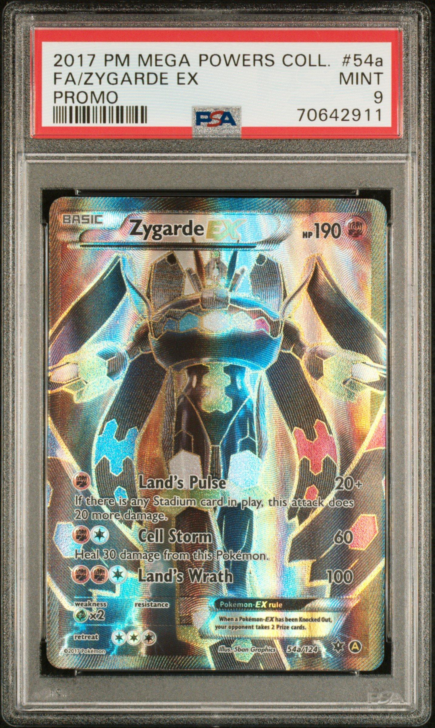 2017 Pokemon Mega Powers Collection Promo 54a Full Art/zygarde Ex