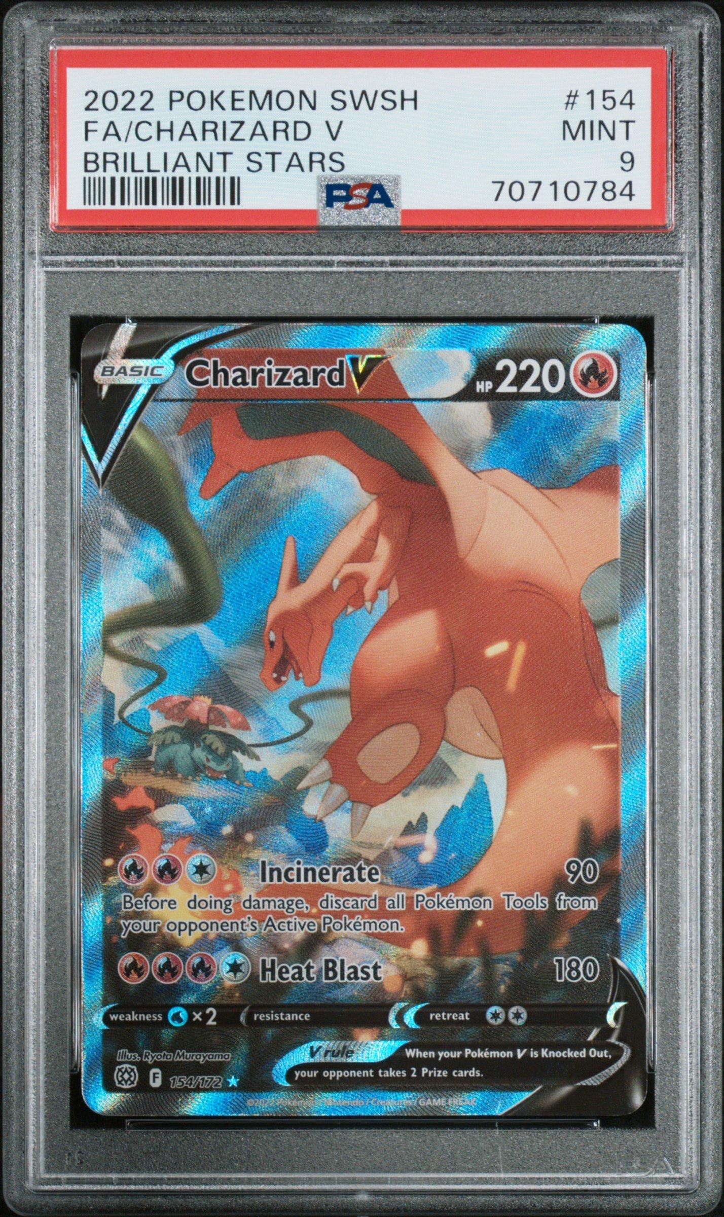2022 Pokemon Sword & Shield Brilliant Stars 154 Full Art/charizard