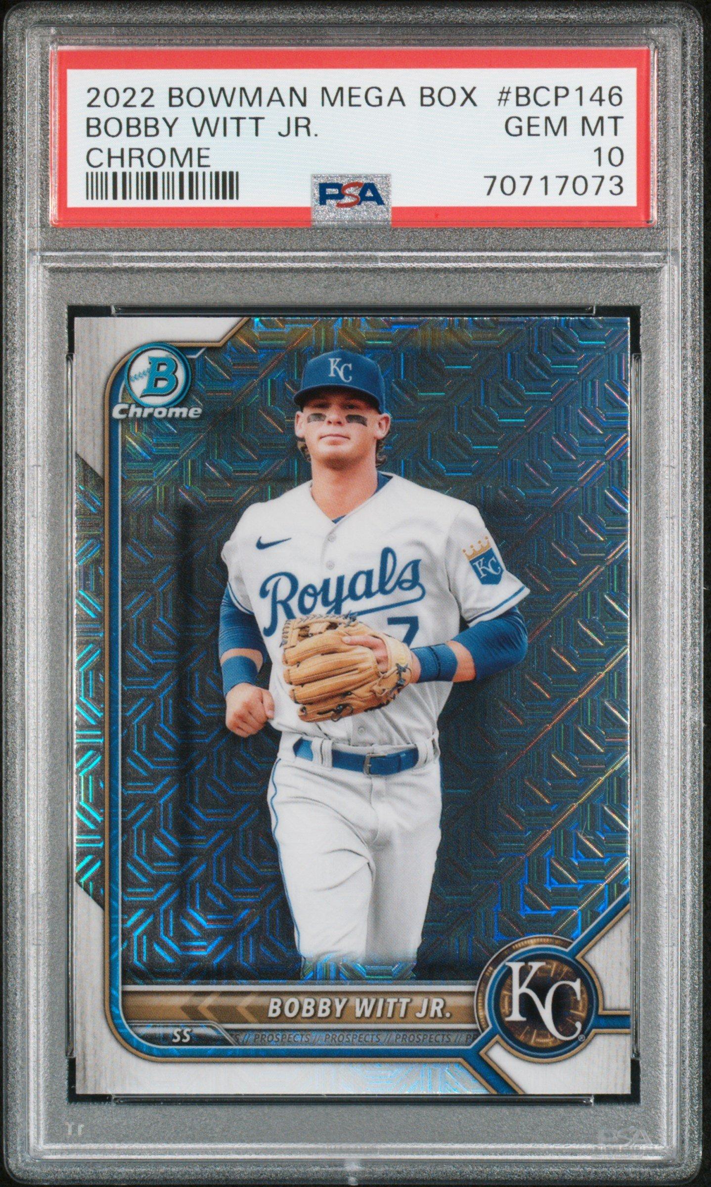 2022 Bowman Mega Box Chrome 146 Bobby Witt Jr. PSA 10