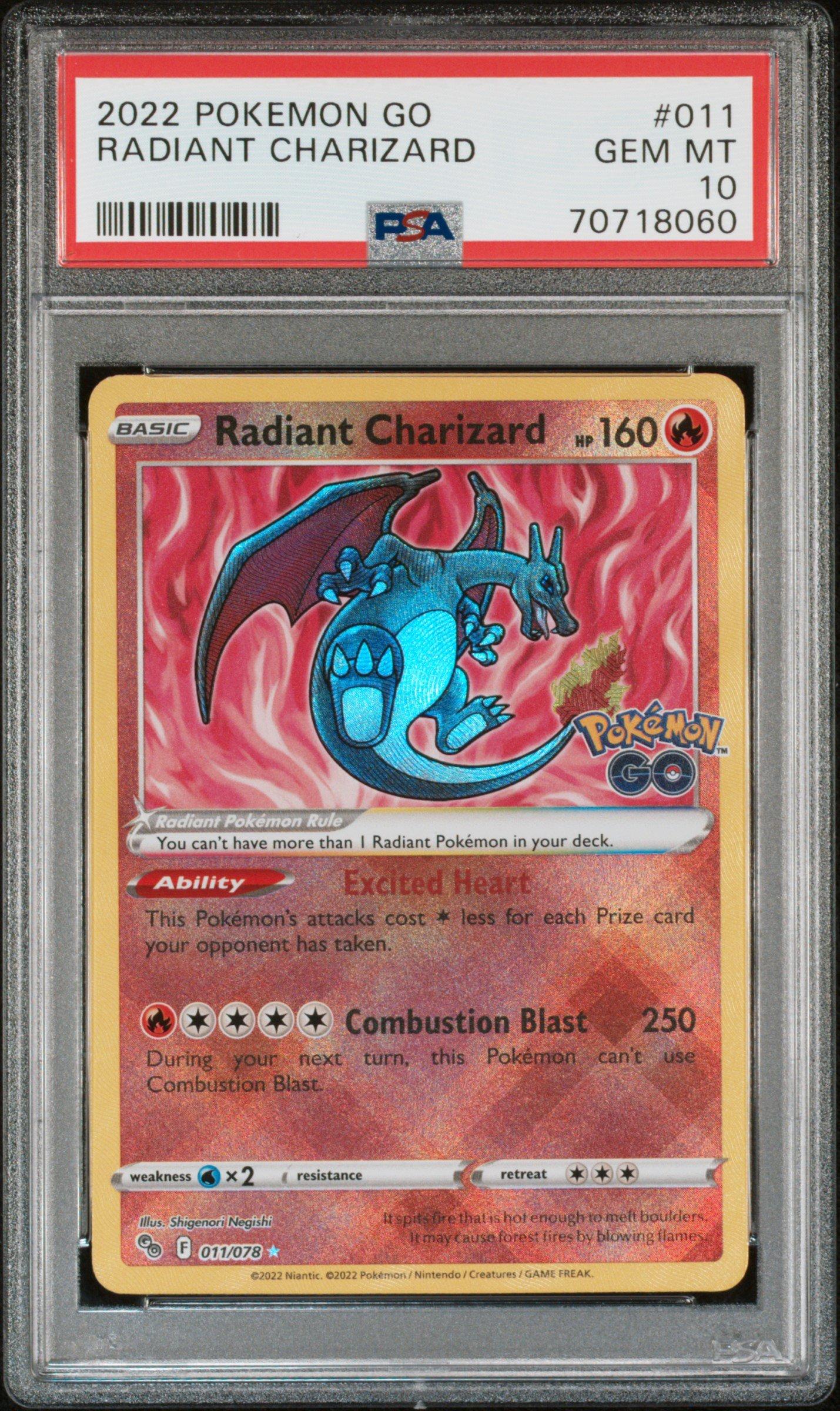 2022 Pokemon Go 011 Radiant Charizard PSA 10 | GameStop