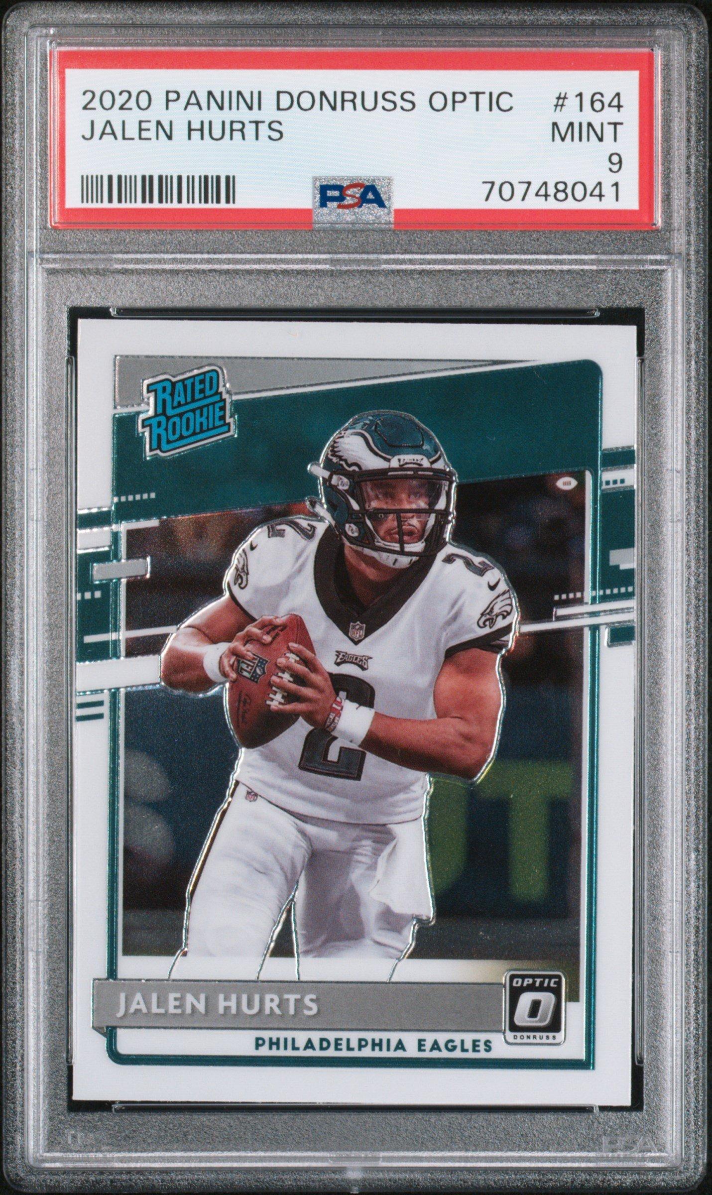 2020 Panini Donruss Optic 164 Jalen Hurts PSA