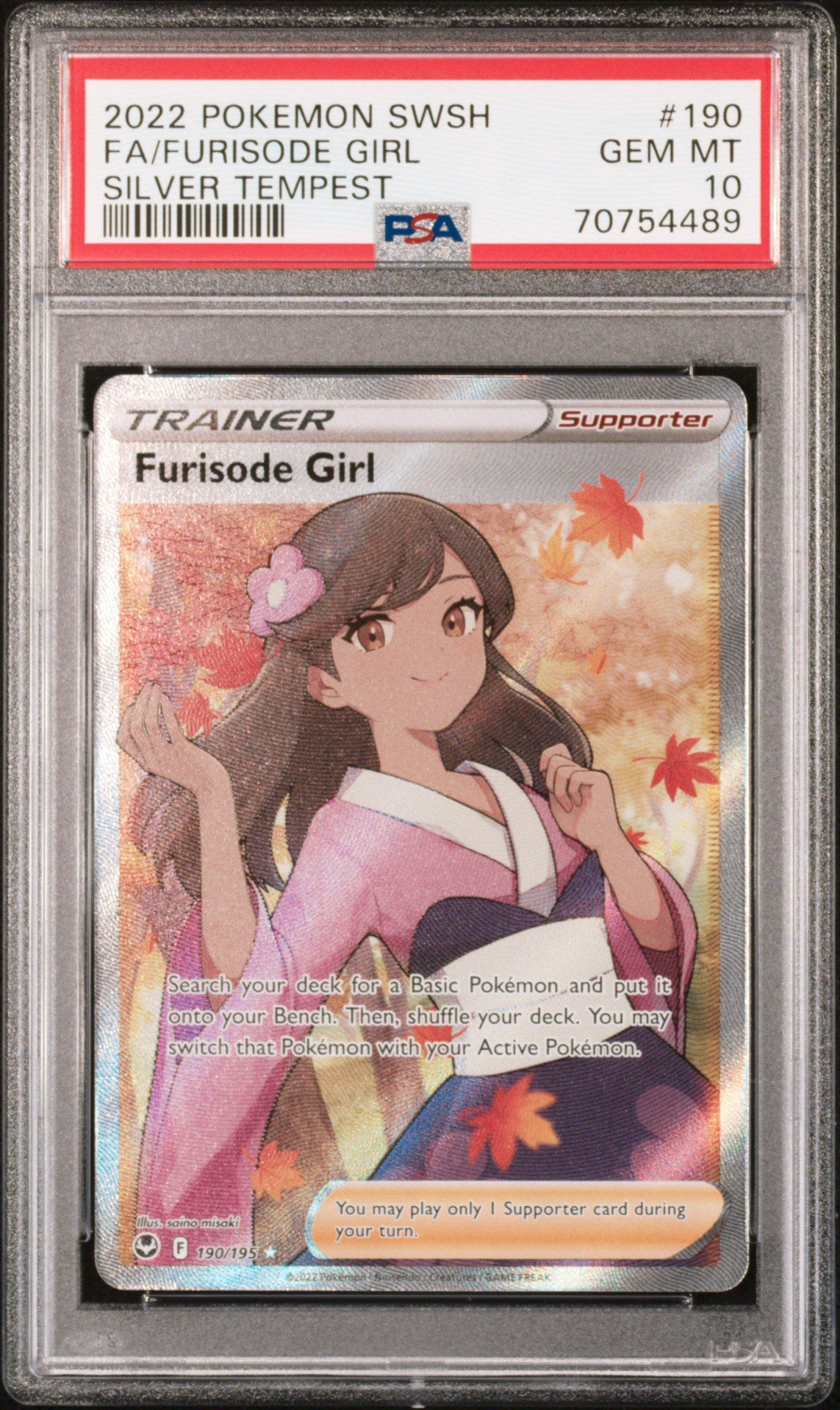 2022 Pokemon Sword & Shield Silver Tempest 190 Full Art/furisode
