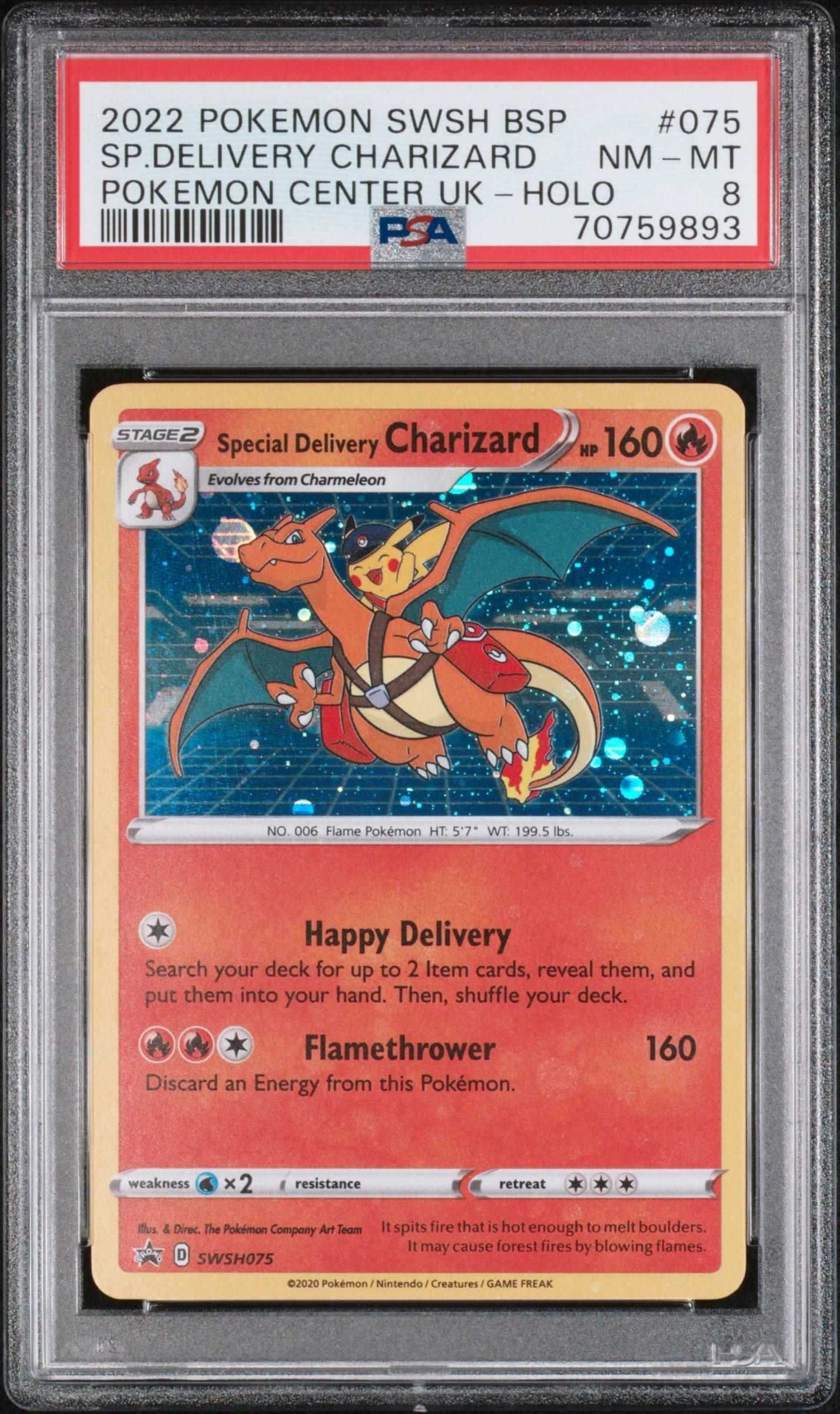 2022 Pokemon Swsh Black Star Promo 075 Sp.delivery Charizard PSA 8 ...