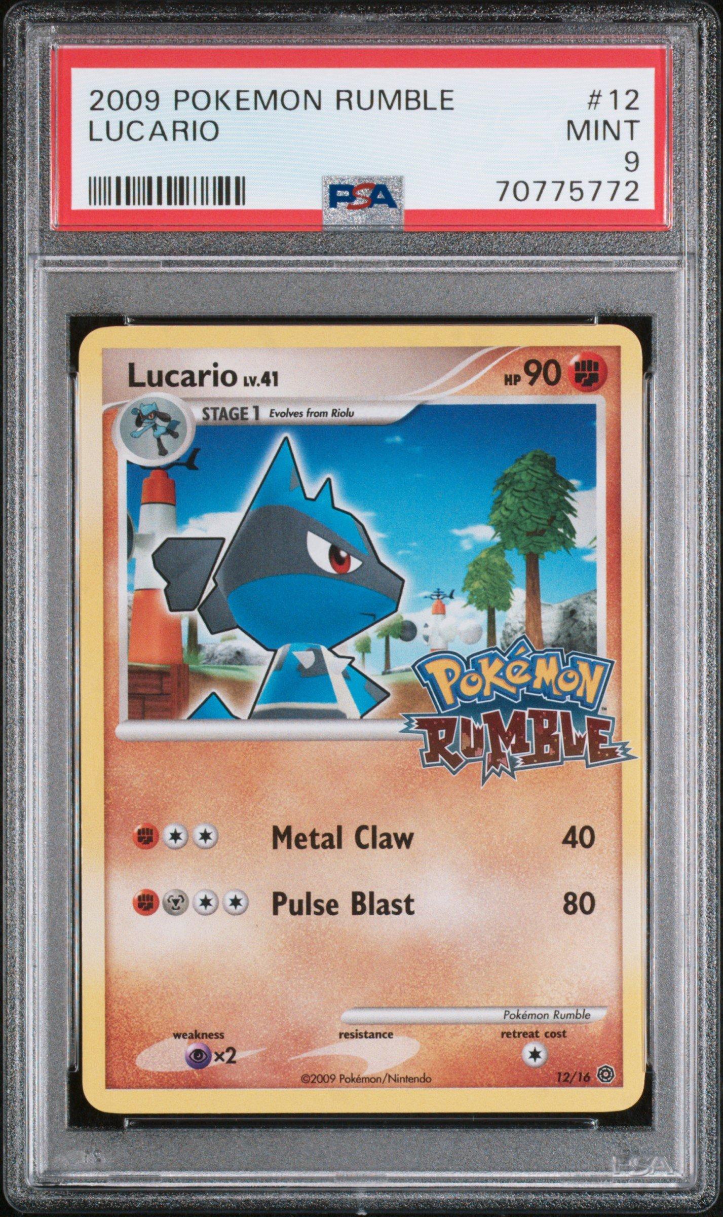 2009 Pokemon Rumble 12 Lucario PSA 9 Graded Card | GameStop