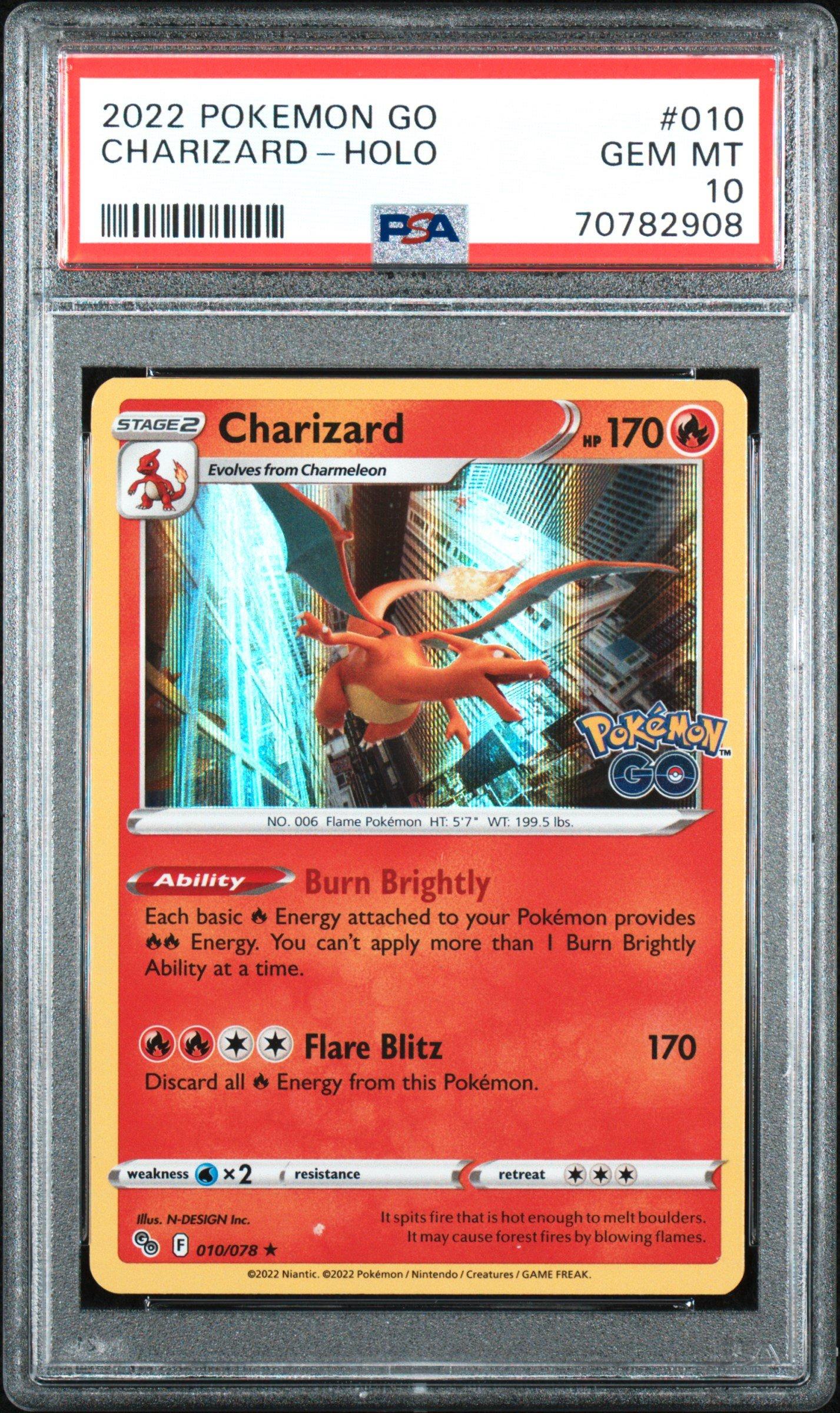 2022 Pokemon Go 010 Charizard-holo PSA 10 | GameStop