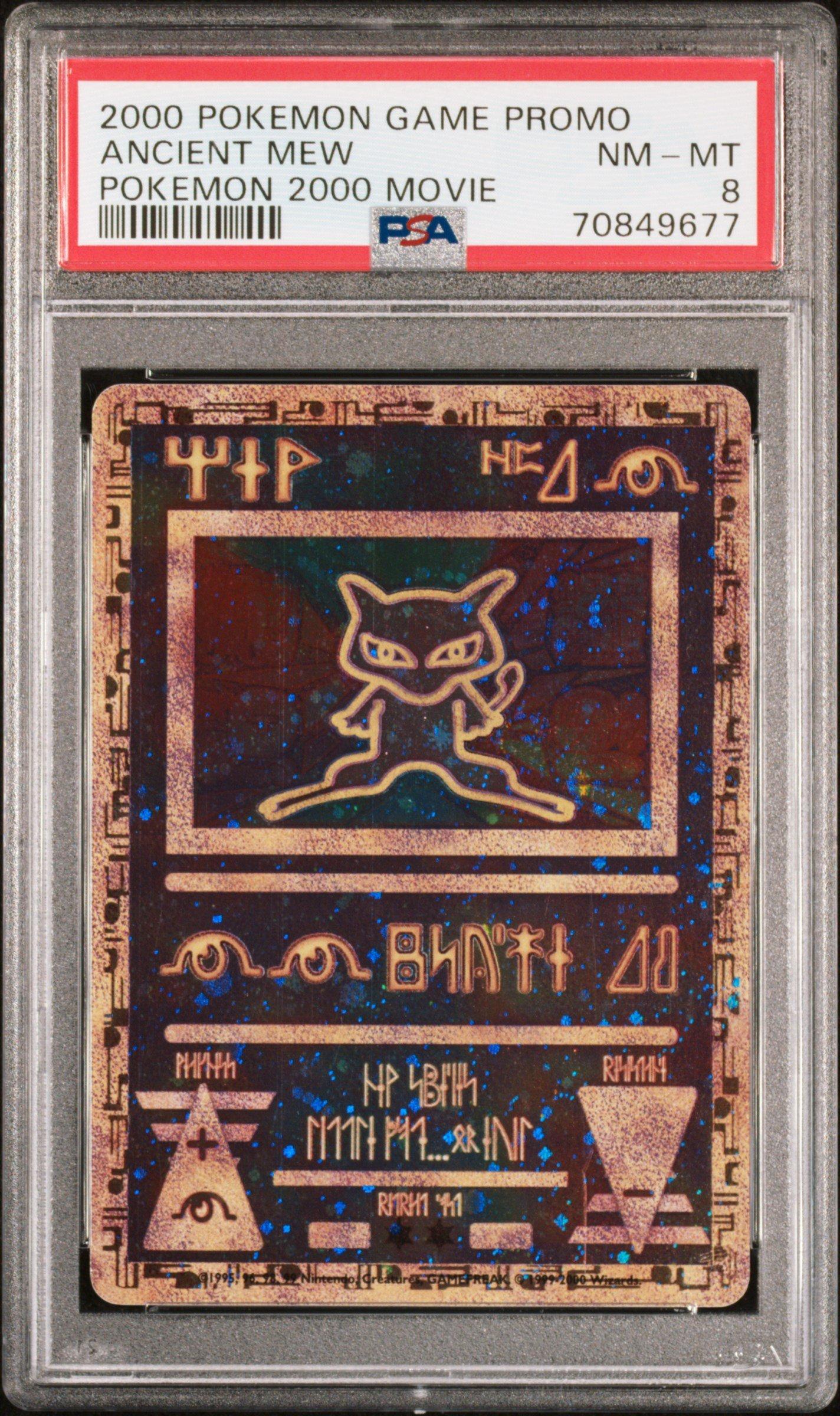 2000 Pokemon Game Movie Ancient Mew Pokemon 2000 Movie PSA 8