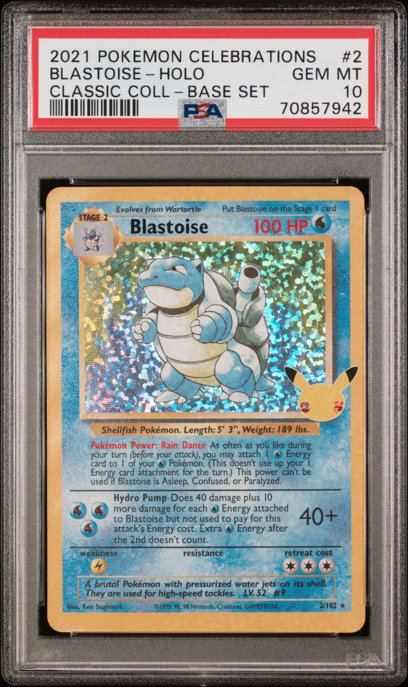 2021 ポケモンカード ブラスターイース-HOLO PSA 10 2021 Pokemon Celebrations Classic Collection 2 Blastoise-holo PSA
