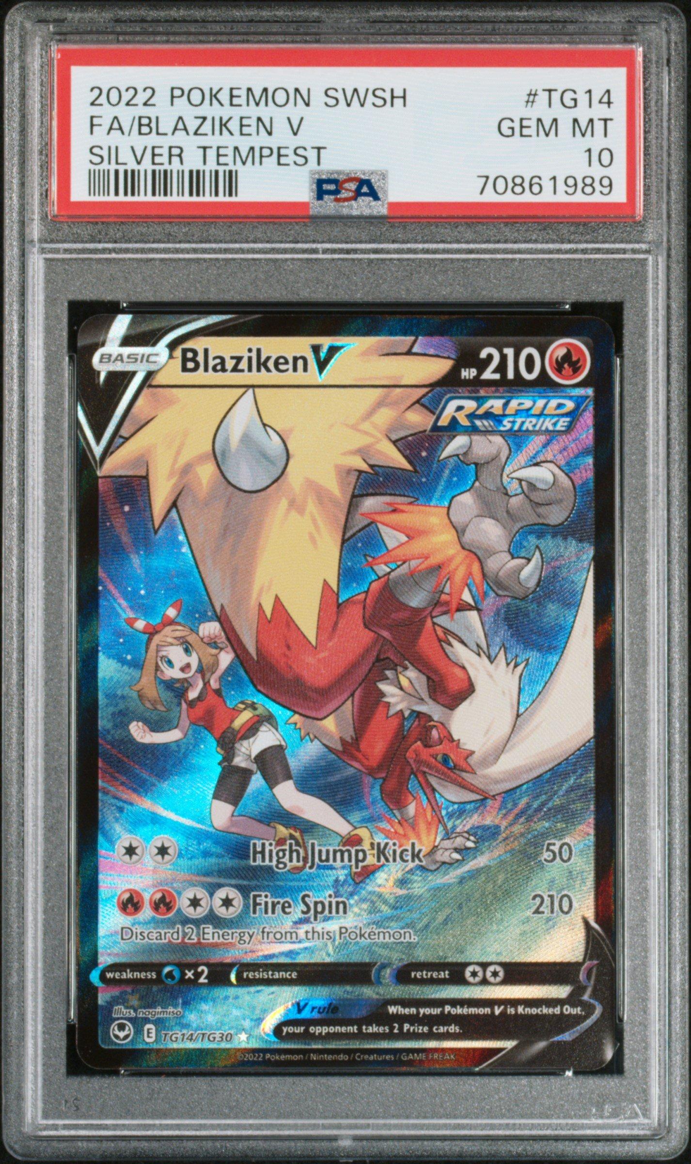 2022 Pokemon Sword & Shield Silver Tempest Tg14 Full Art/blaziken