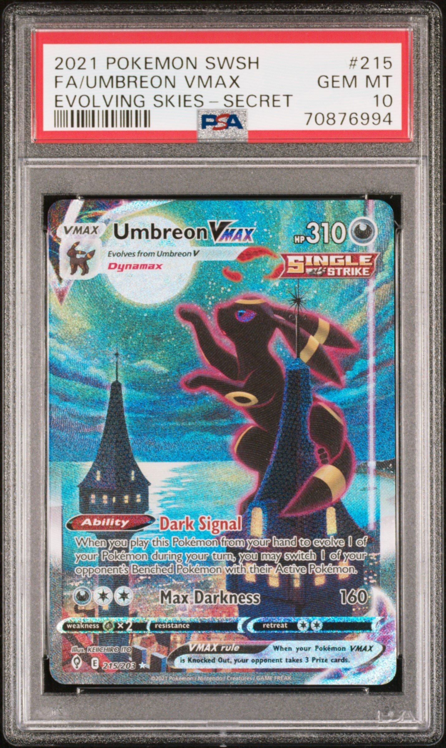 ポケモンカードゲーム Umbreon VMAX HR 2021 SWORD & SHIELD 9.5 ポケモンカードゲーム Umbreon VMAX HR 2021 SWORD & SHIELD 9.5 2021