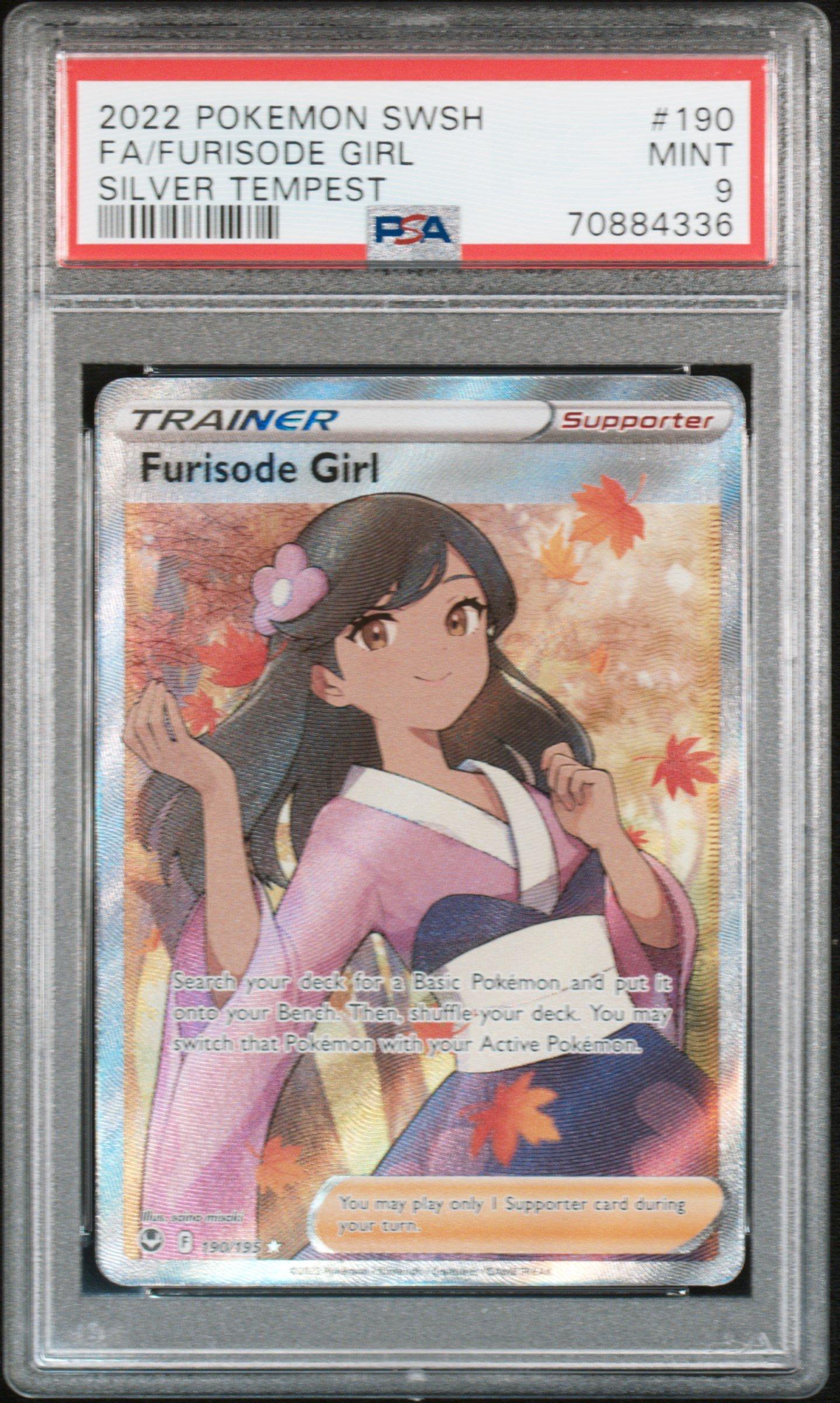 2022 Pokemon Sword & Shield Silver Tempest 190 Full Art/furisode