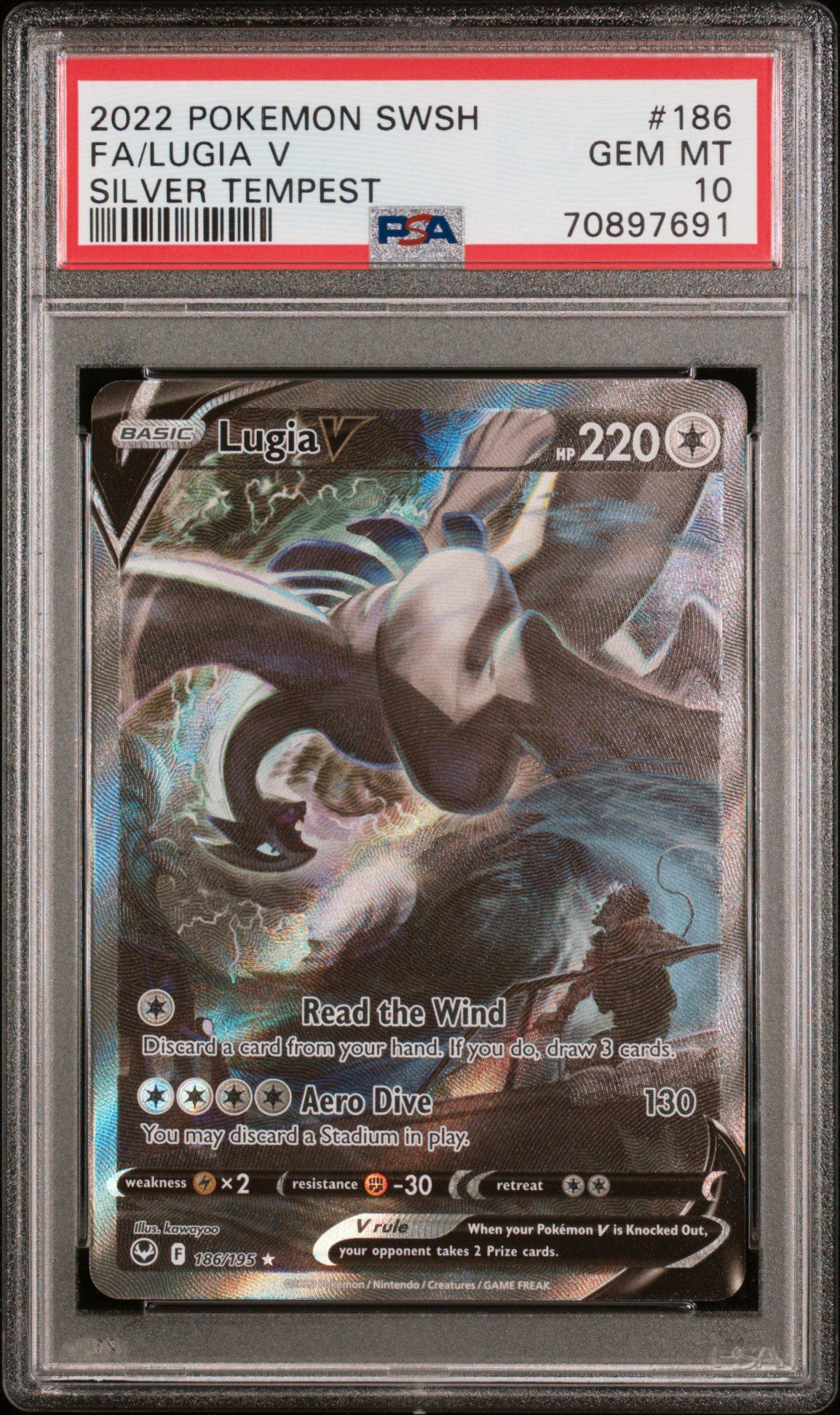2022 Pokemon Sword & Shield Silver Tempest 186 Full Art/lugia V