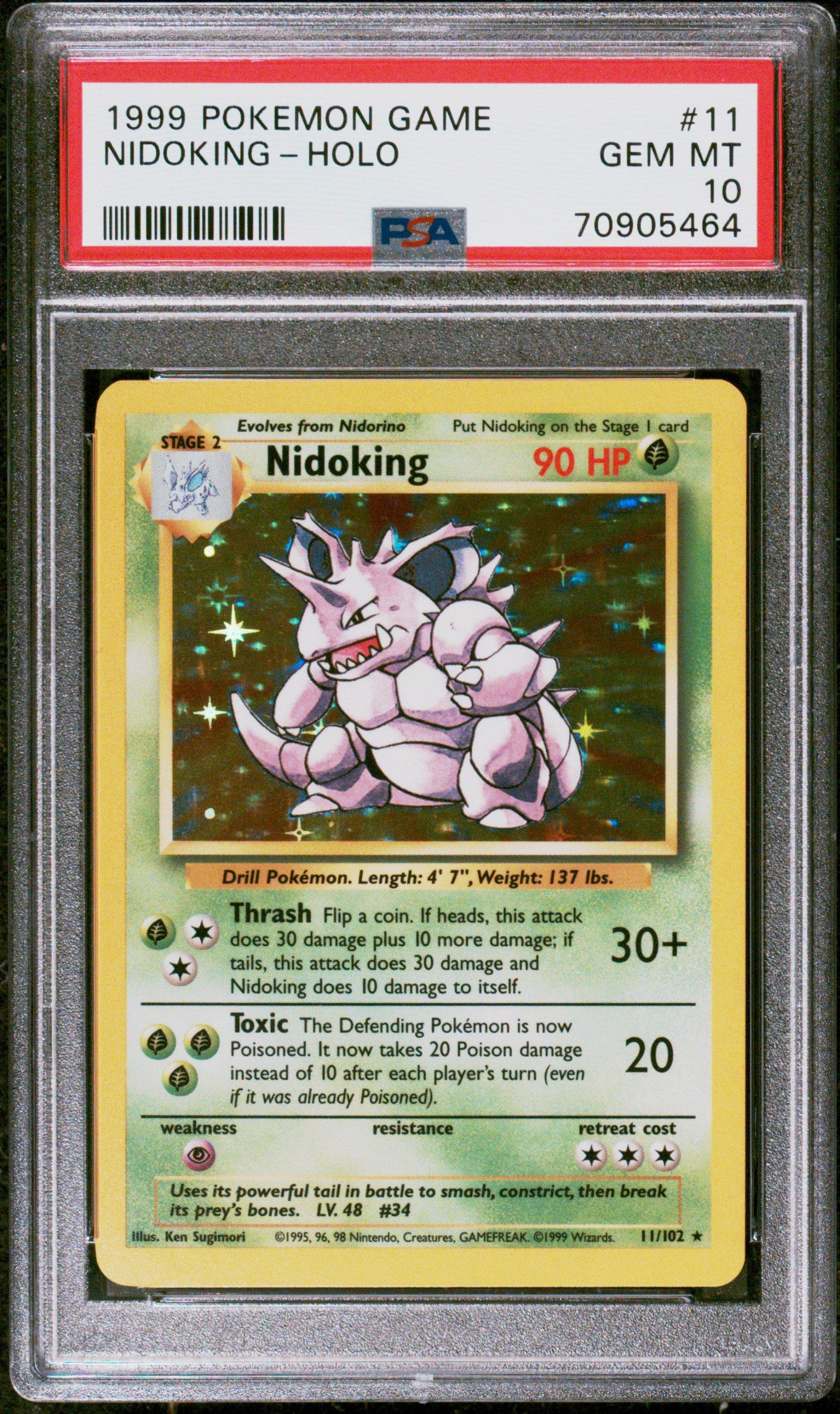 【PSA10 1ED】ポケモンカードゲーム ニドキングLv.59 初版　047 ニドキング PSA10 151 ポケモンカード 鑑定品 - メルカリ