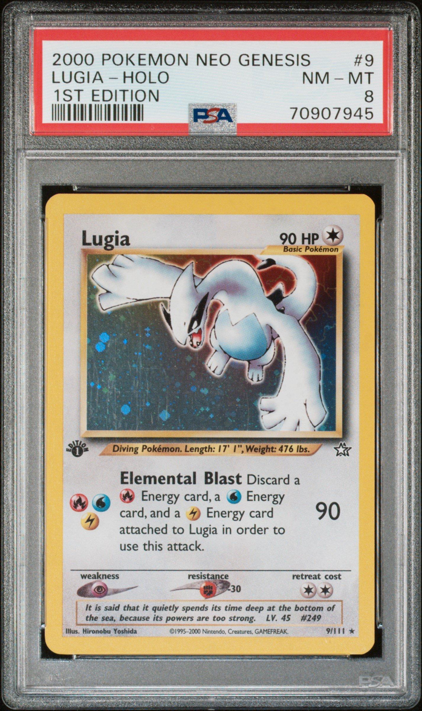 2000 Pokemon Neo Genesis 1st Edition 9 Lugia-holo PSA 8 Graded Card |  GameStop