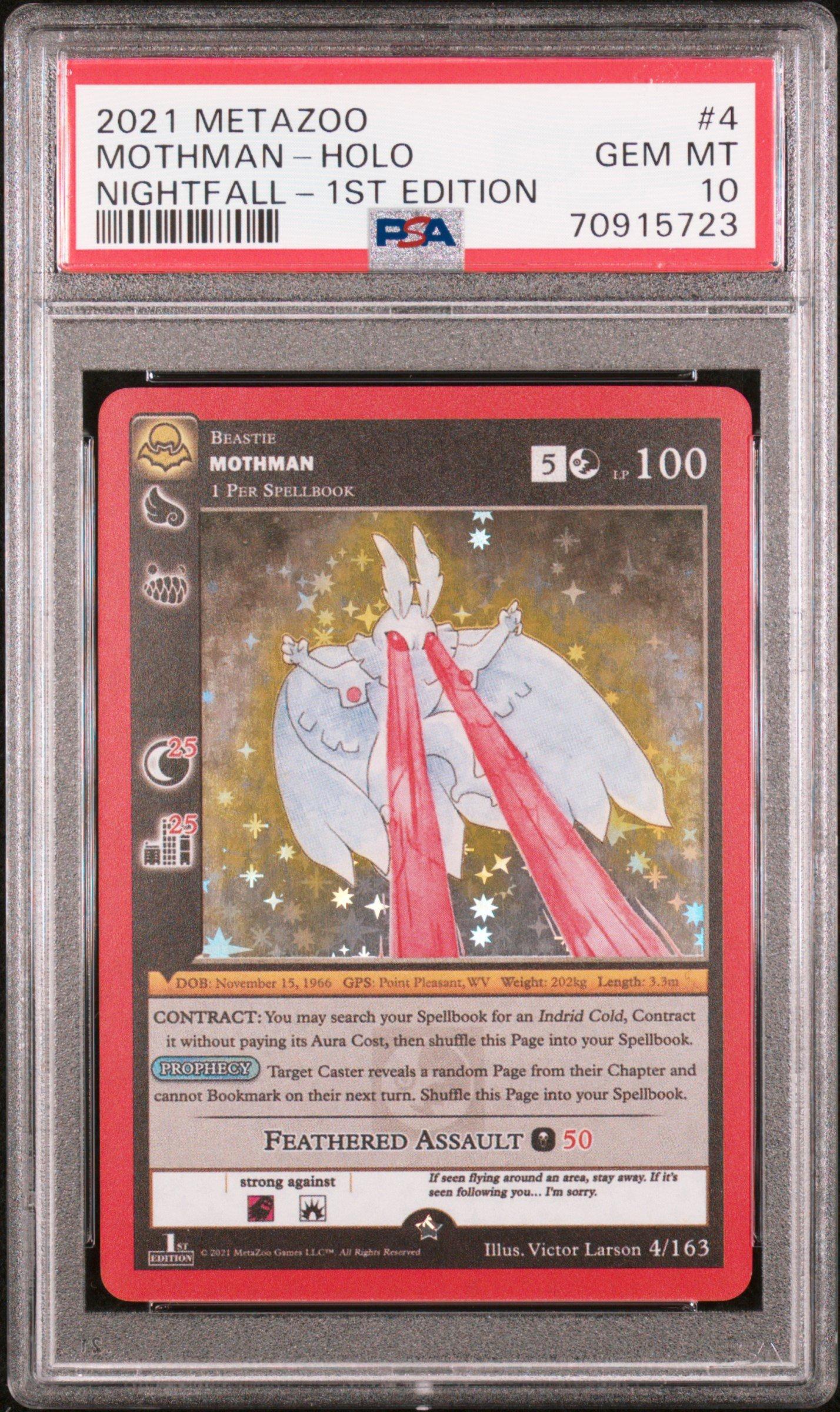 Mothman holo 1st edition PSA10 モスマン Auction Prices Realized Tcg Cards 2021 METAZOO CRYPTID
