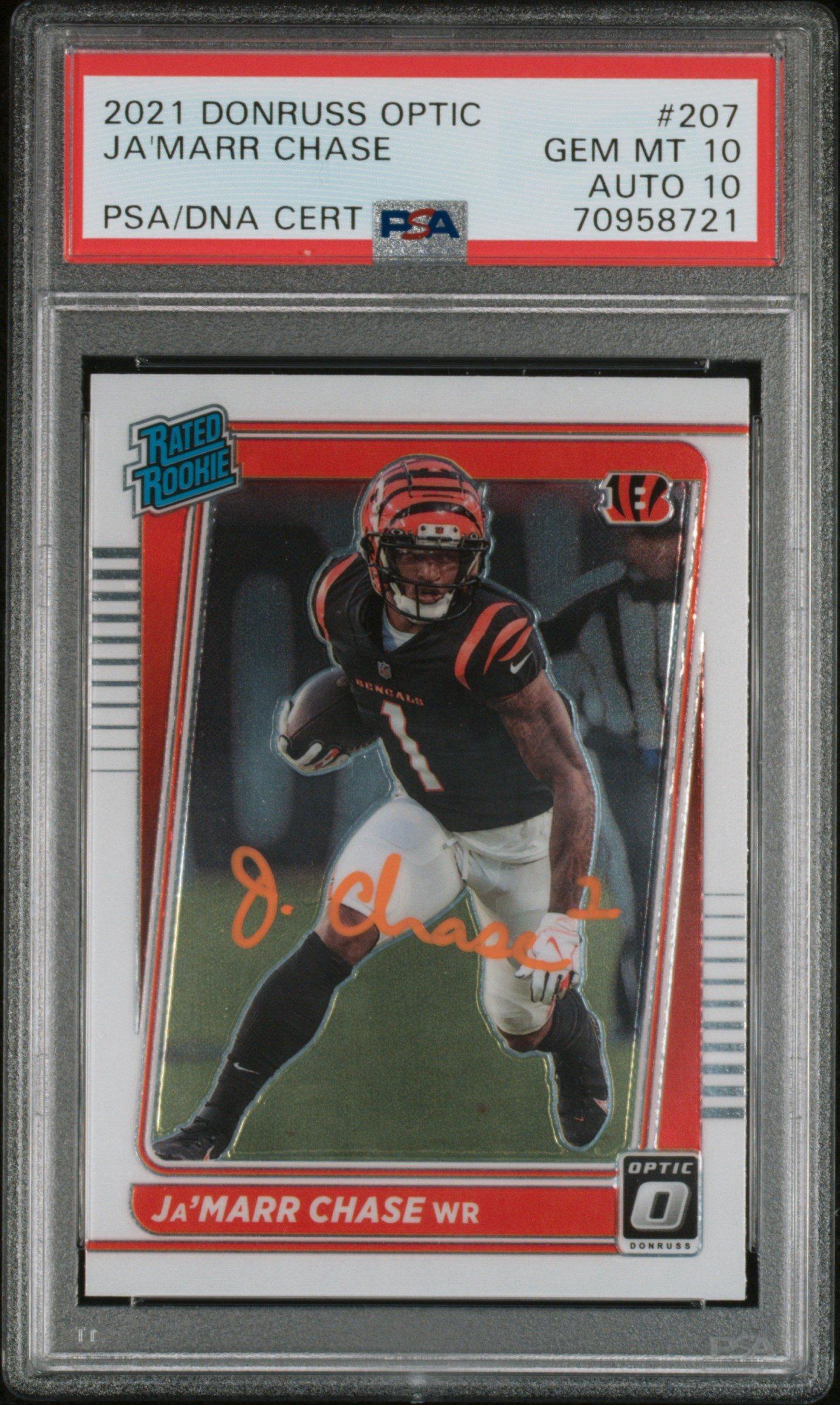 2021 Panini Donruss Optic 207 Ja'marr Chase PSA