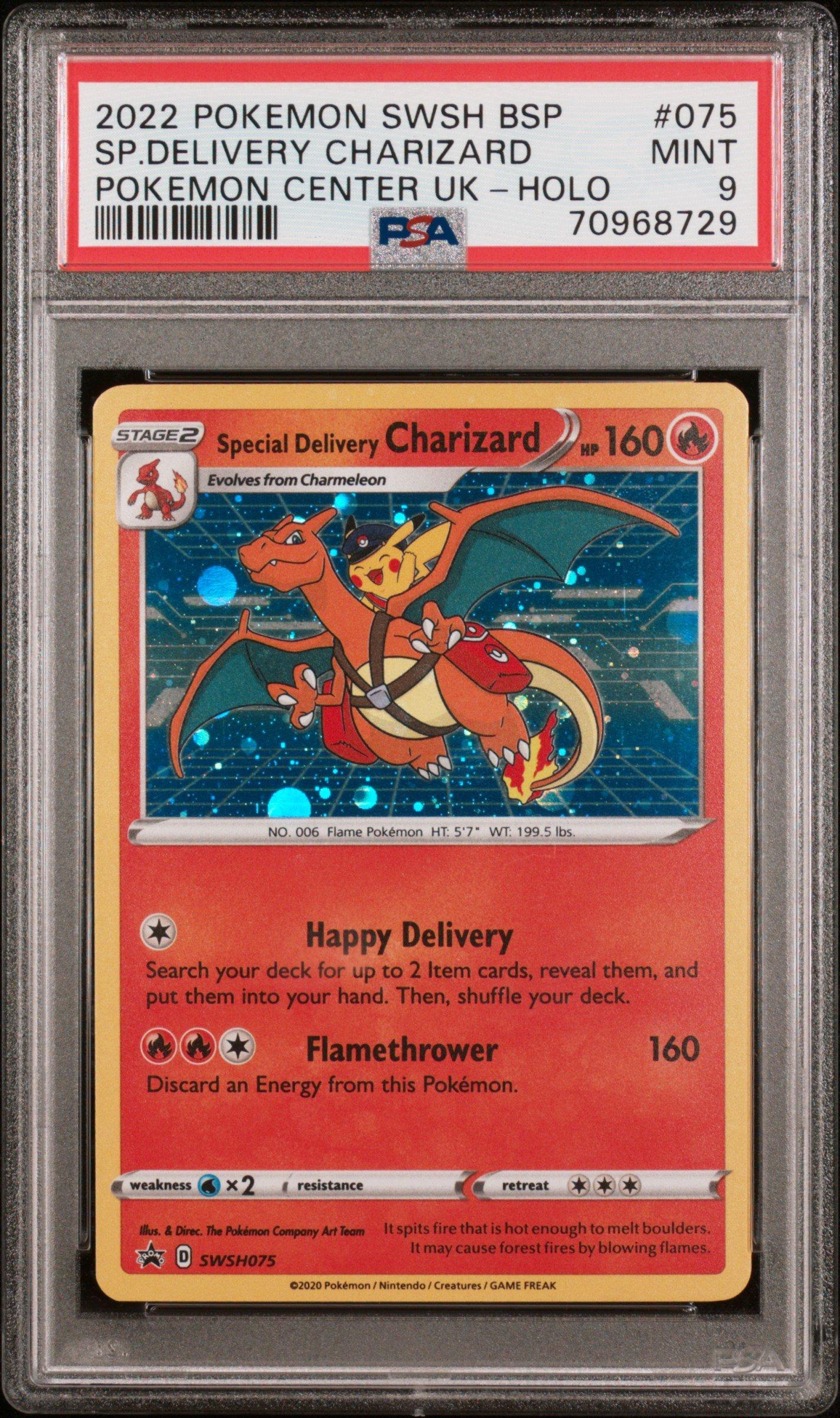 2022 Pokemon Swsh Black Star Promo 075 Special Delivery Charizard-holo ...