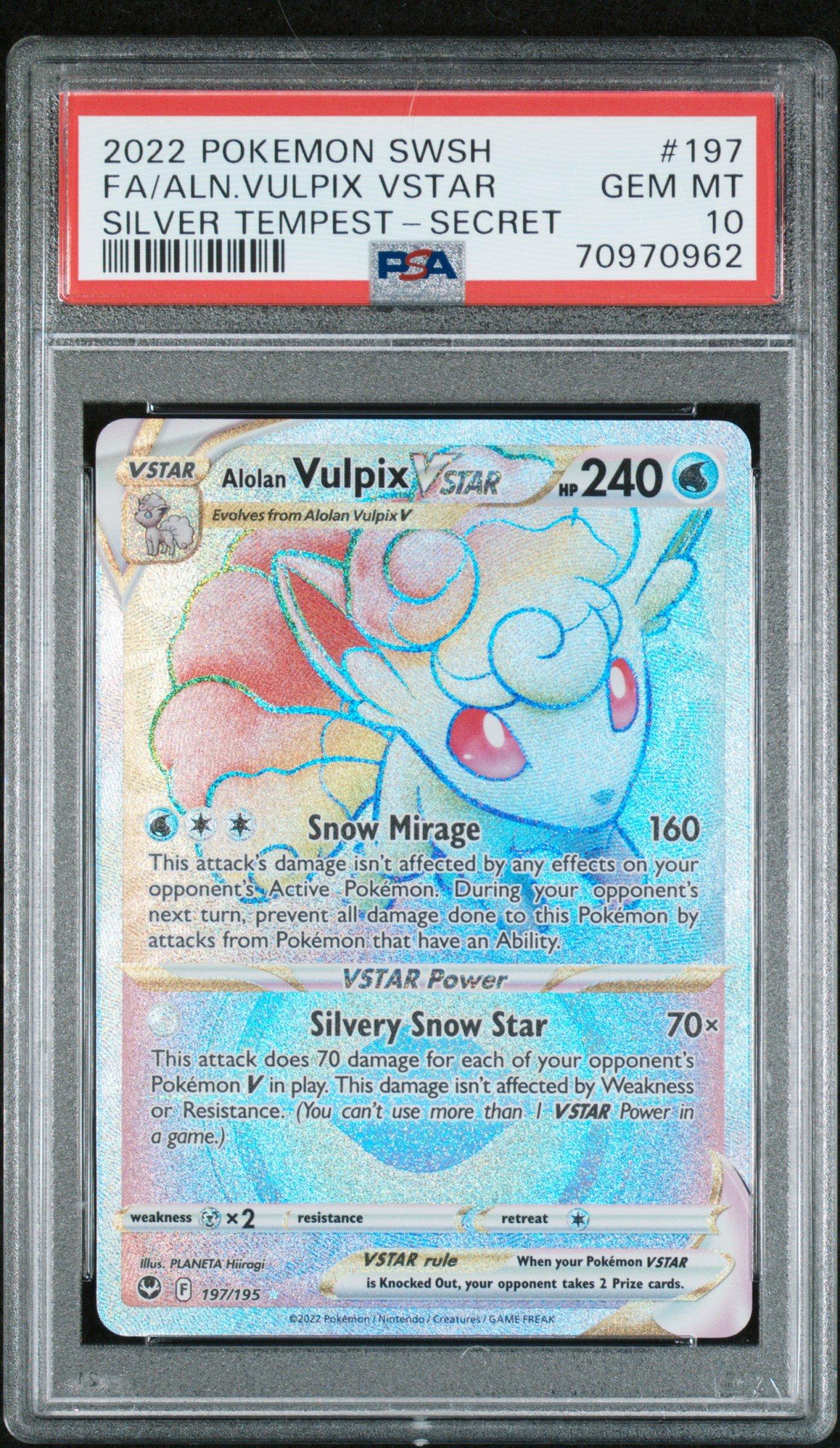 2022 Pokemon Sword & Shield Silver Tempest 197 Full Art/alolan