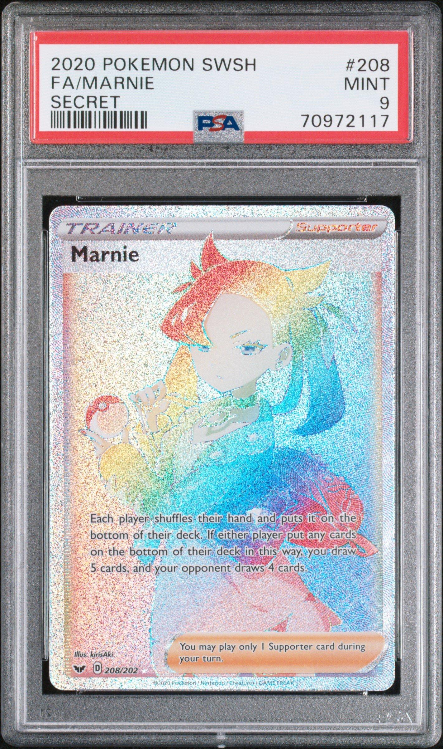 marnie pokemon rare card S4a 177/190 Holo 2020 MINT-Near MINT Japanese r547 Trainer Form Marnie 169/202 - Sword &