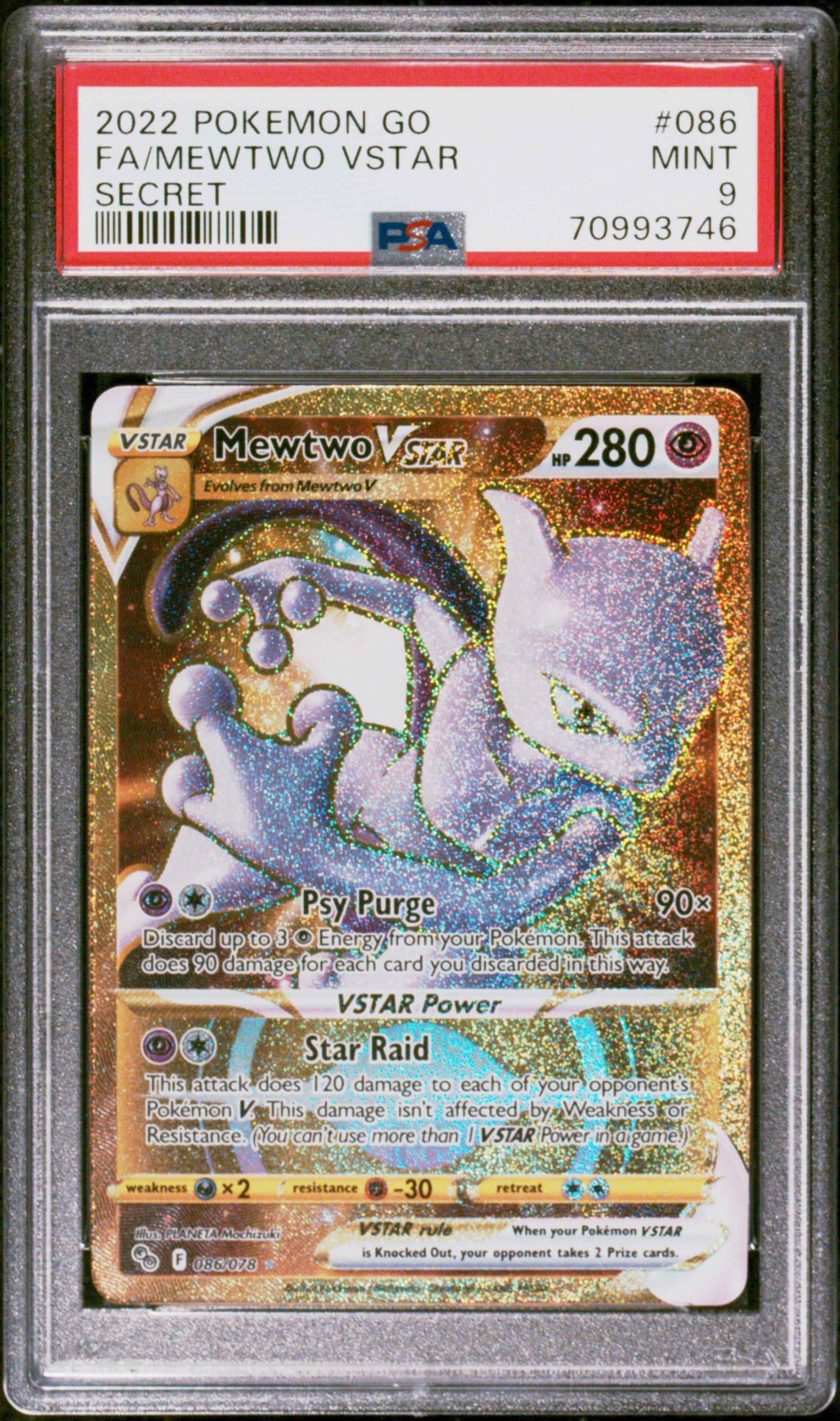 2022 Pokemon Go Fa/mewtwo Vstar PSA