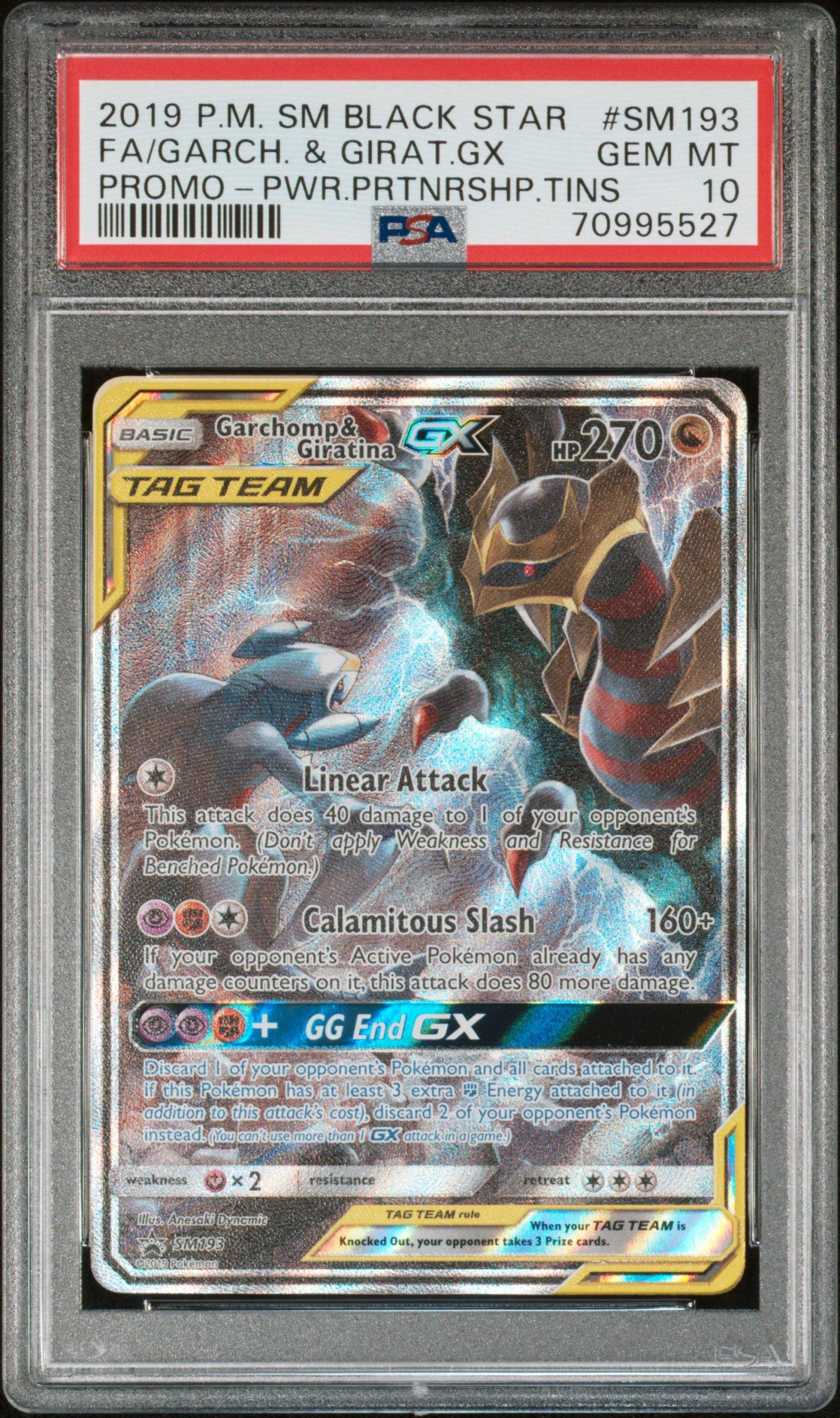 2019 Pokemon Sm Black Star Promo Sm193 Full Art/garchomp & Giratina Gx ...