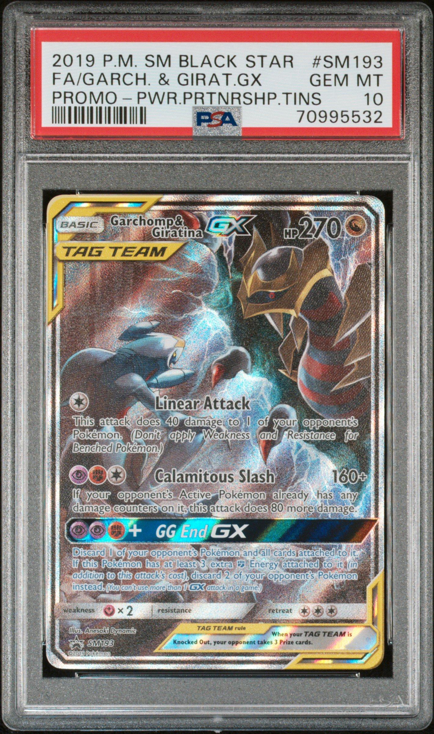 2019 Pokemon Sm Black Star Promo Sm193 Full Art/garchomp & Giratina Gx ...