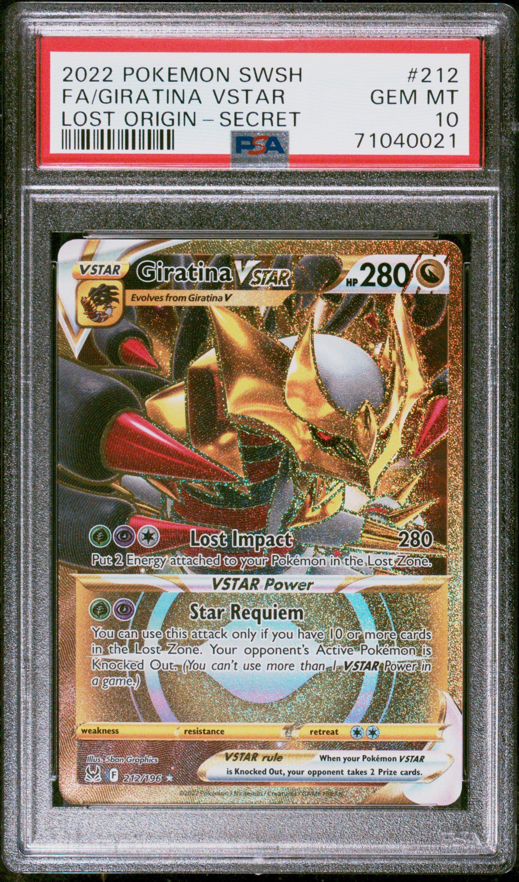 2022 Pokemon Sword & Shield Lost Origin 212 Full Art/giratina