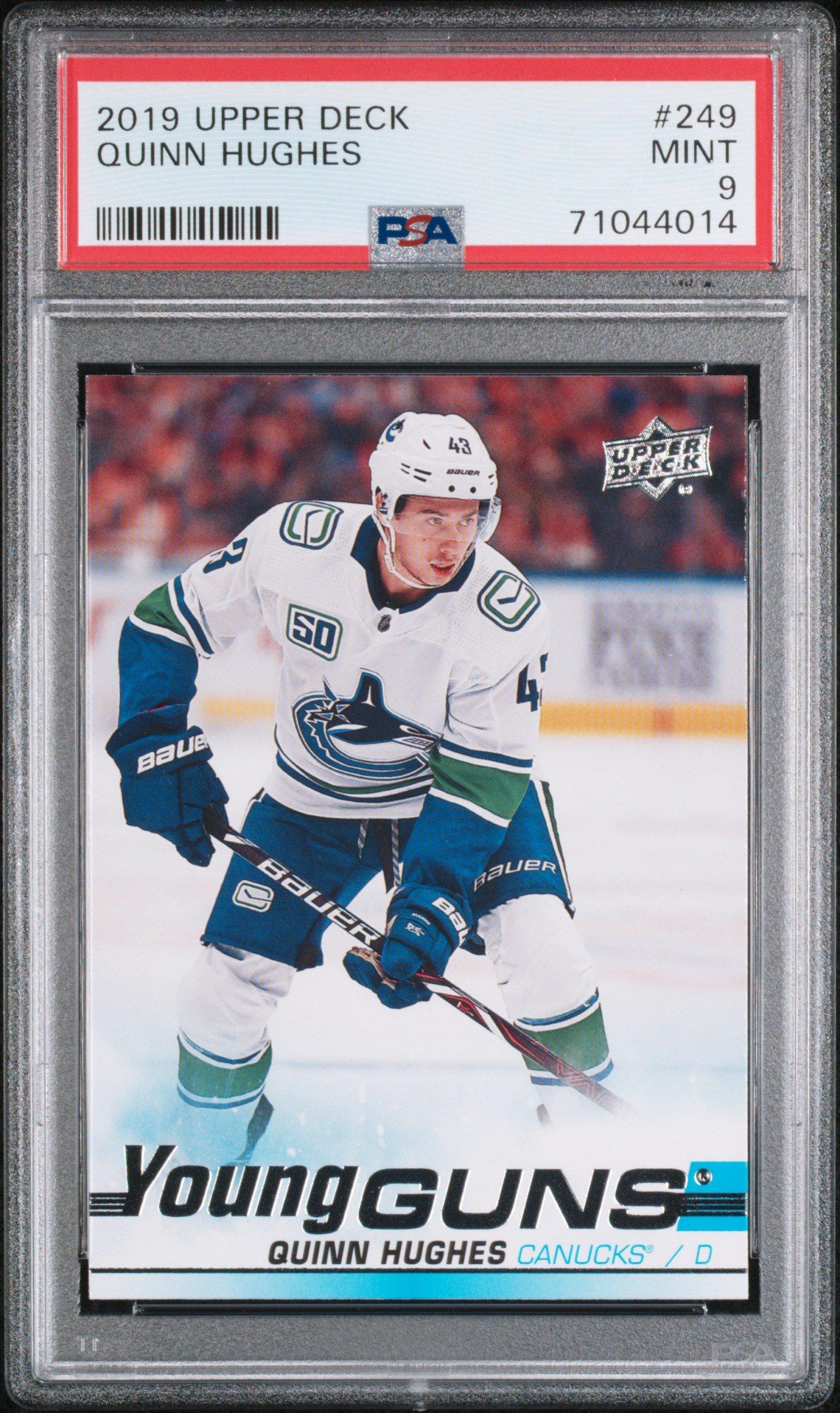 2019 Upper Deck 249 Quinn Hughes PSA