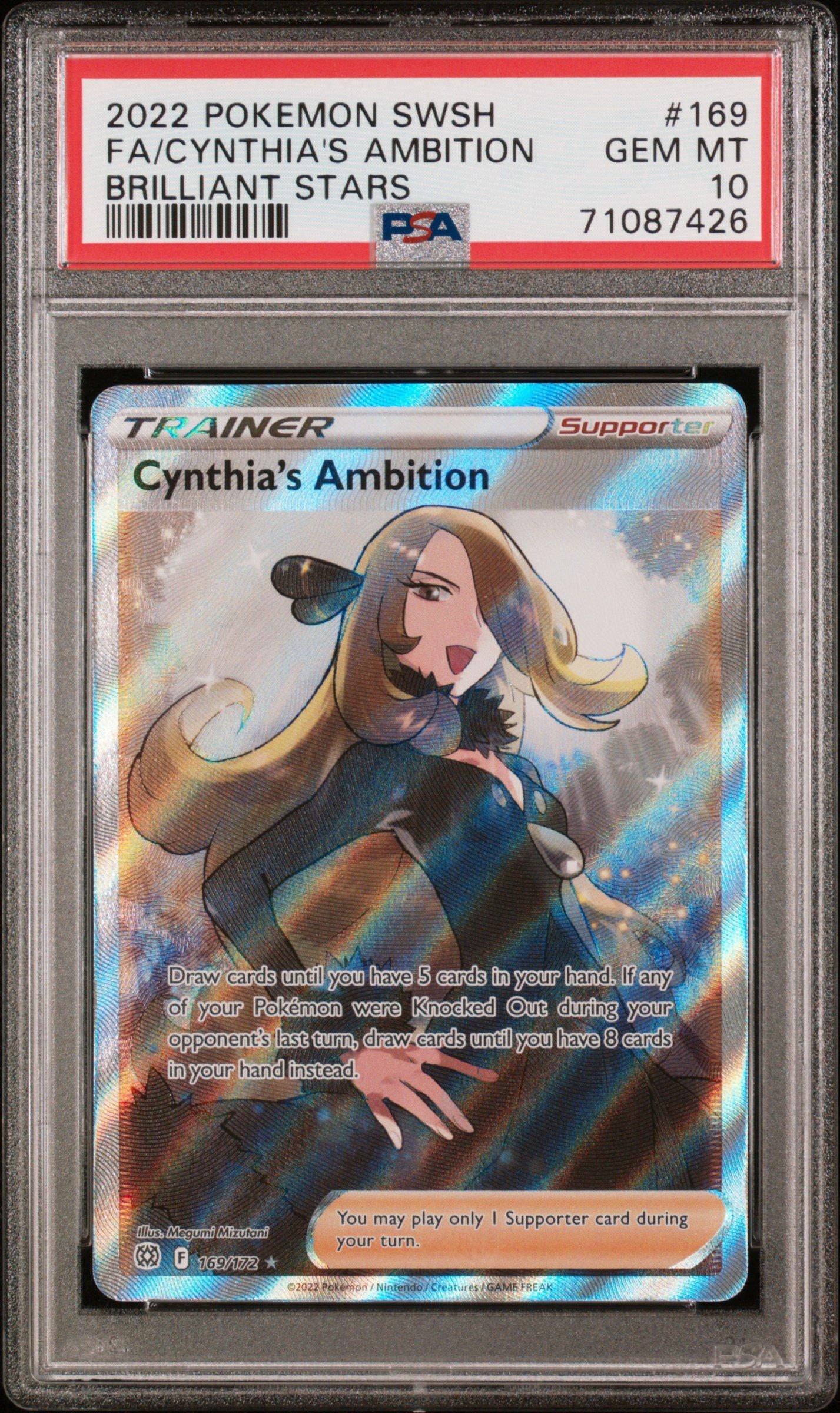 2022 Pokemon Sword & Shield Brilliant Stars 169 Full Art/cynthia's