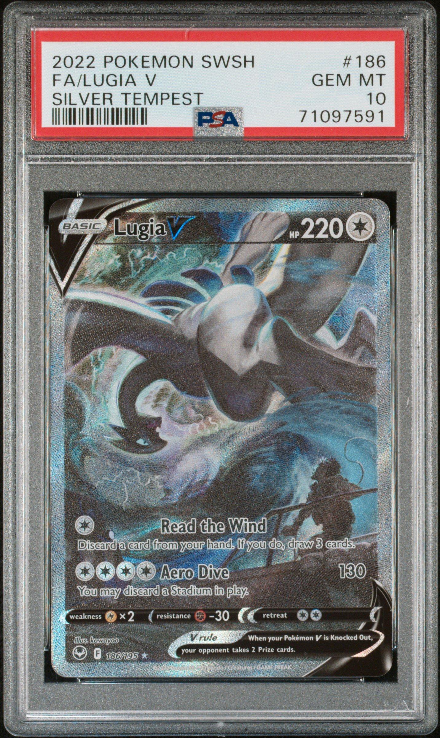 2022 Pokemon Sword & Shield Silver Tempest 186 Full Art/lugia V